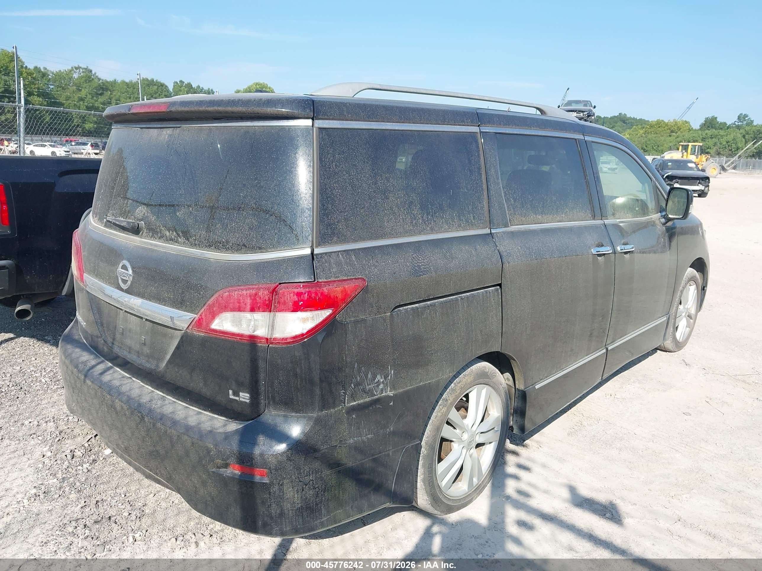 2012 Nissan Quest Le Gray vin: JN8AE2KP2C9048096