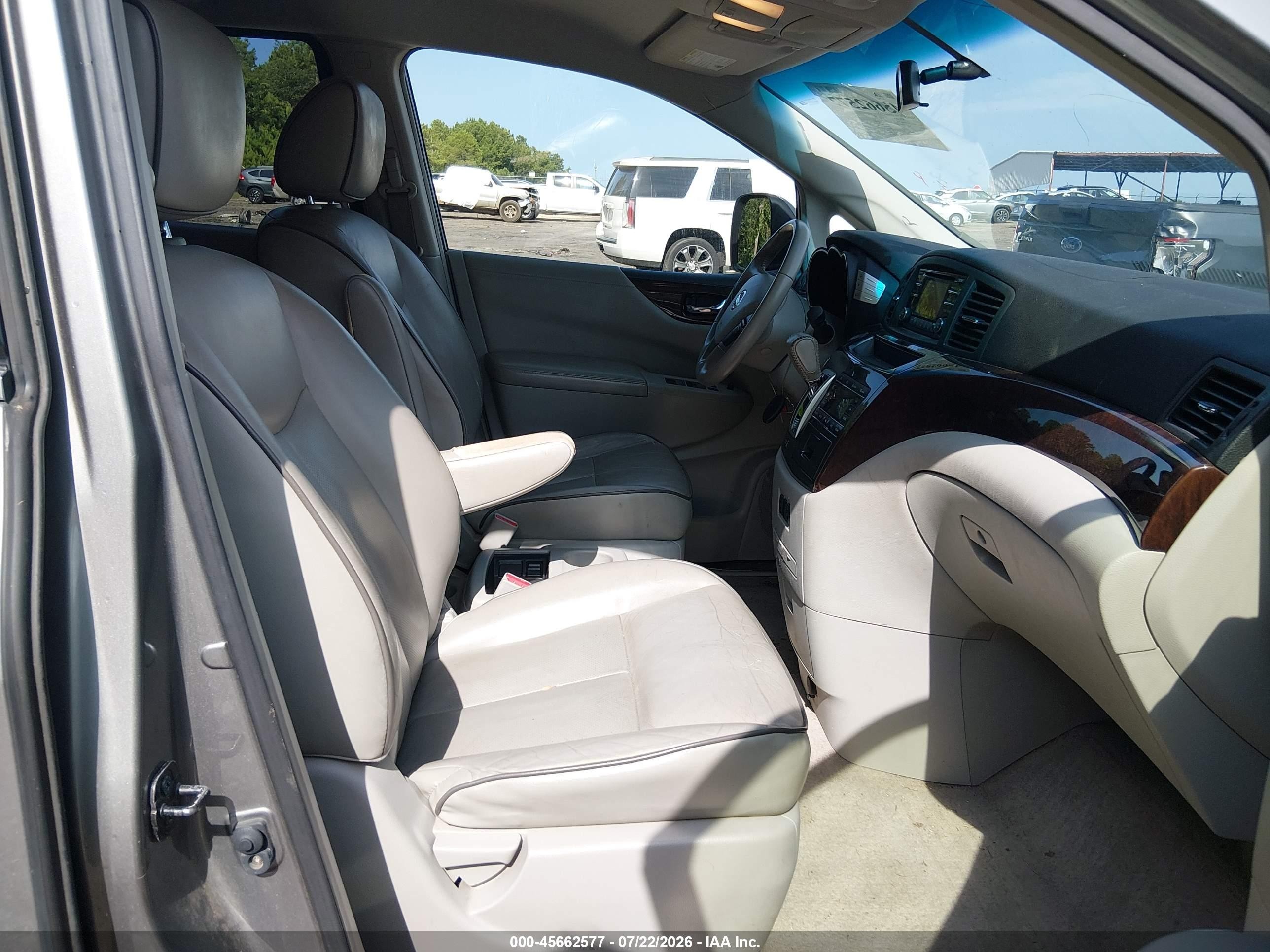 2013 Nissan Quest Sv Gray vin: JN8AE2KP2D9063182