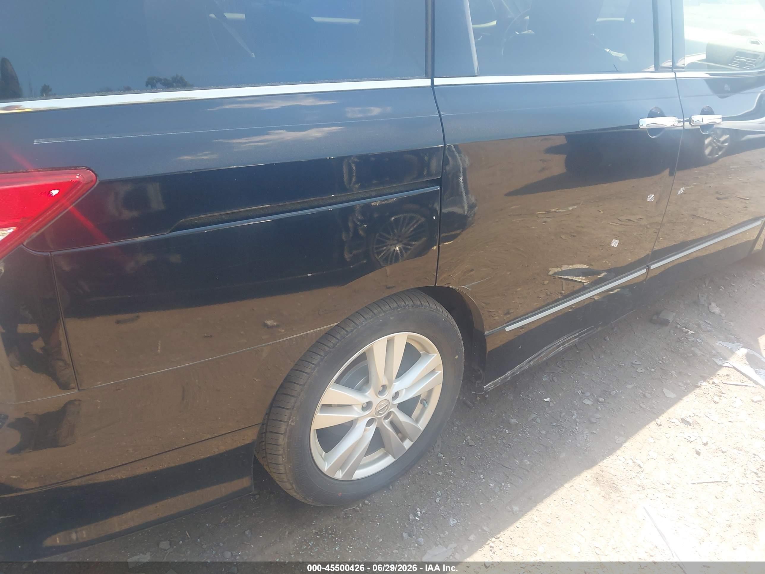 2013 Nissan Quest Sl Черный vin: JN8AE2KP2D9064798