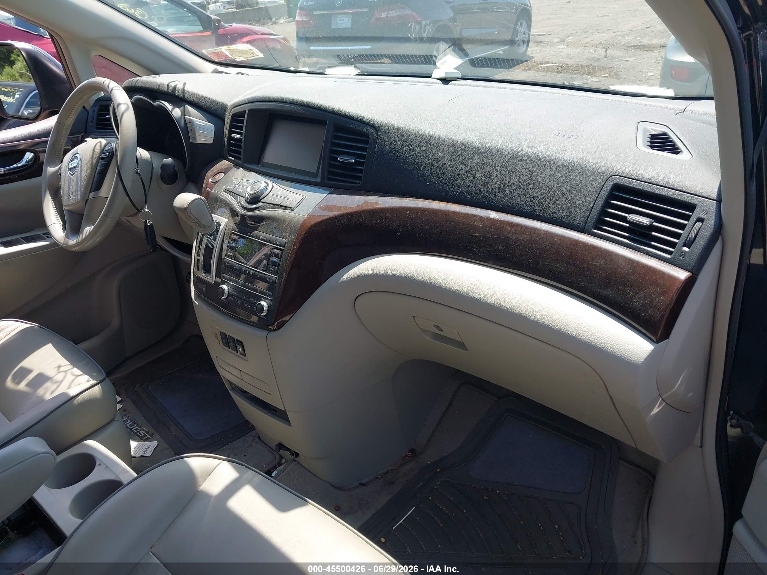 2013 Nissan Quest Sl Черный vin: JN8AE2KP2D9064798