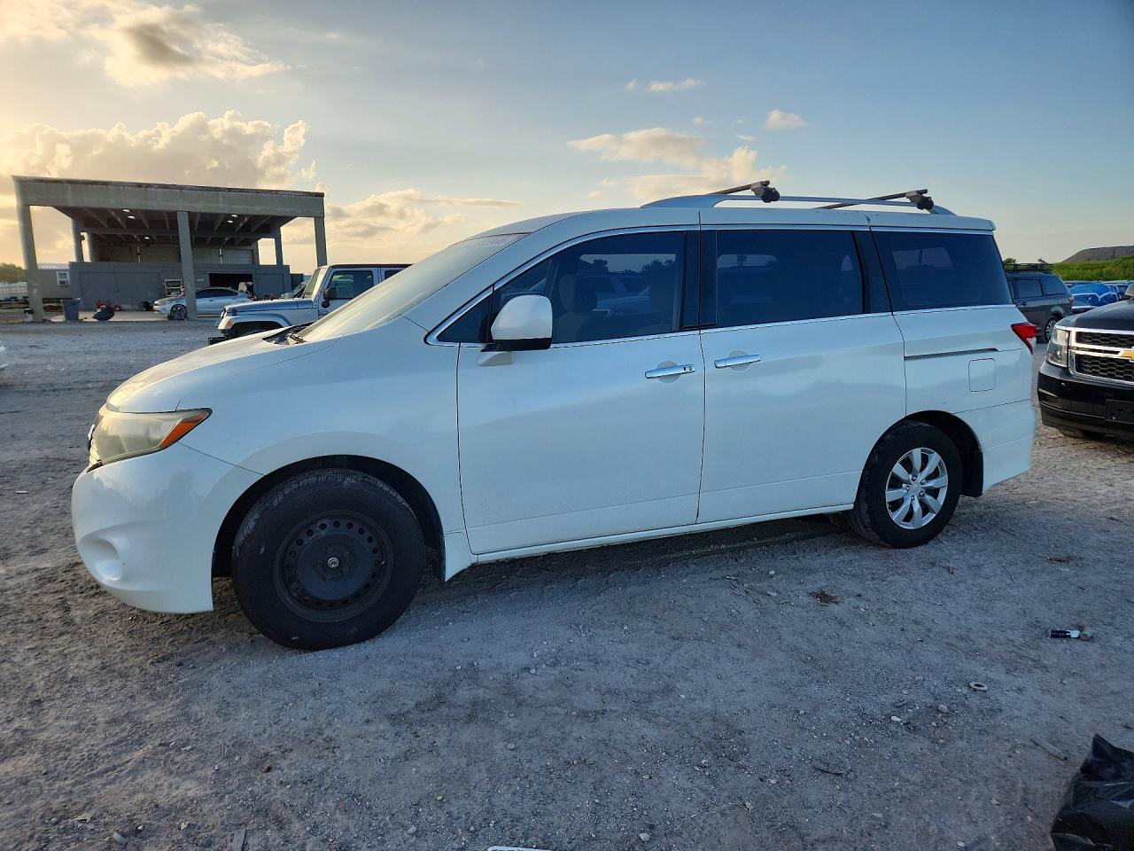 2013 Nissan Quest 3.5 S Белый vin: JN8AE2KP2D9071458