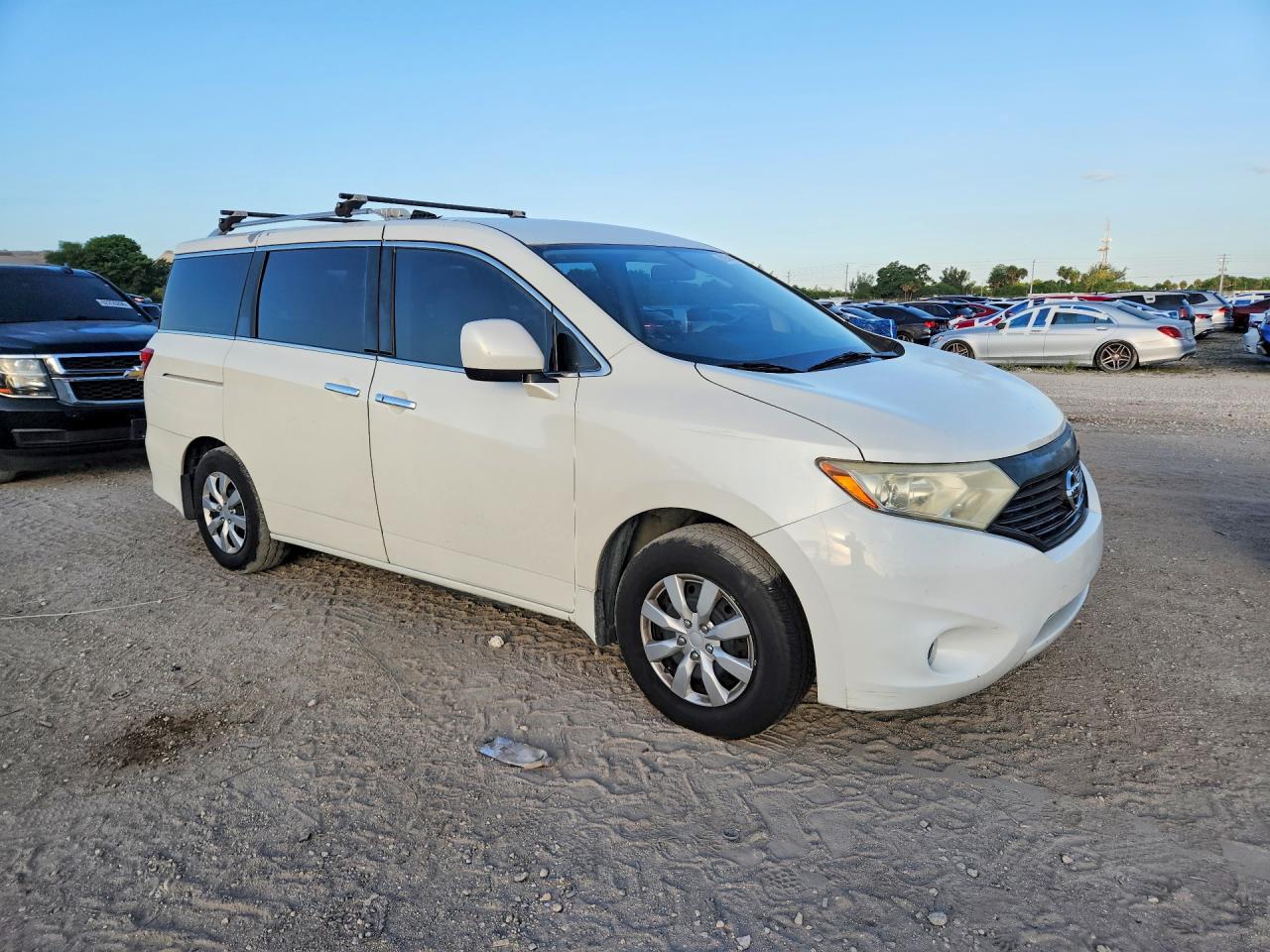 2013 Nissan Quest 3.5 S Белый vin: JN8AE2KP2D9071458