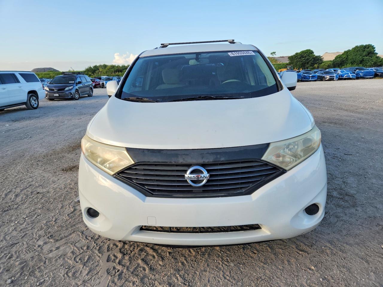 2013 Nissan Quest 3.5 S Белый vin: JN8AE2KP2D9071458