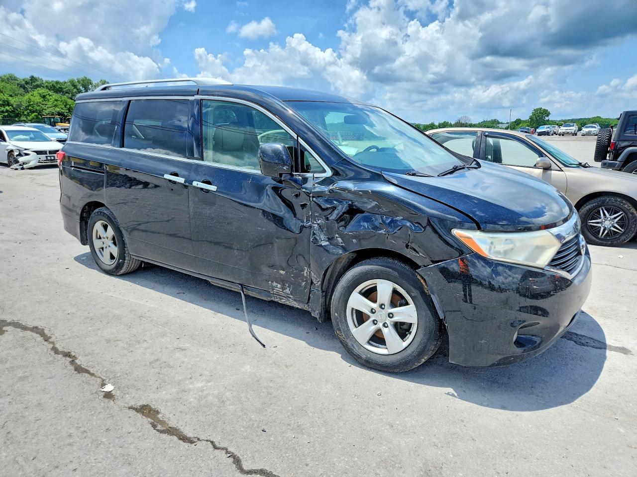 2014 Nissan Quest 3.5 Sv Black vin: JN8AE2KP2E9102712