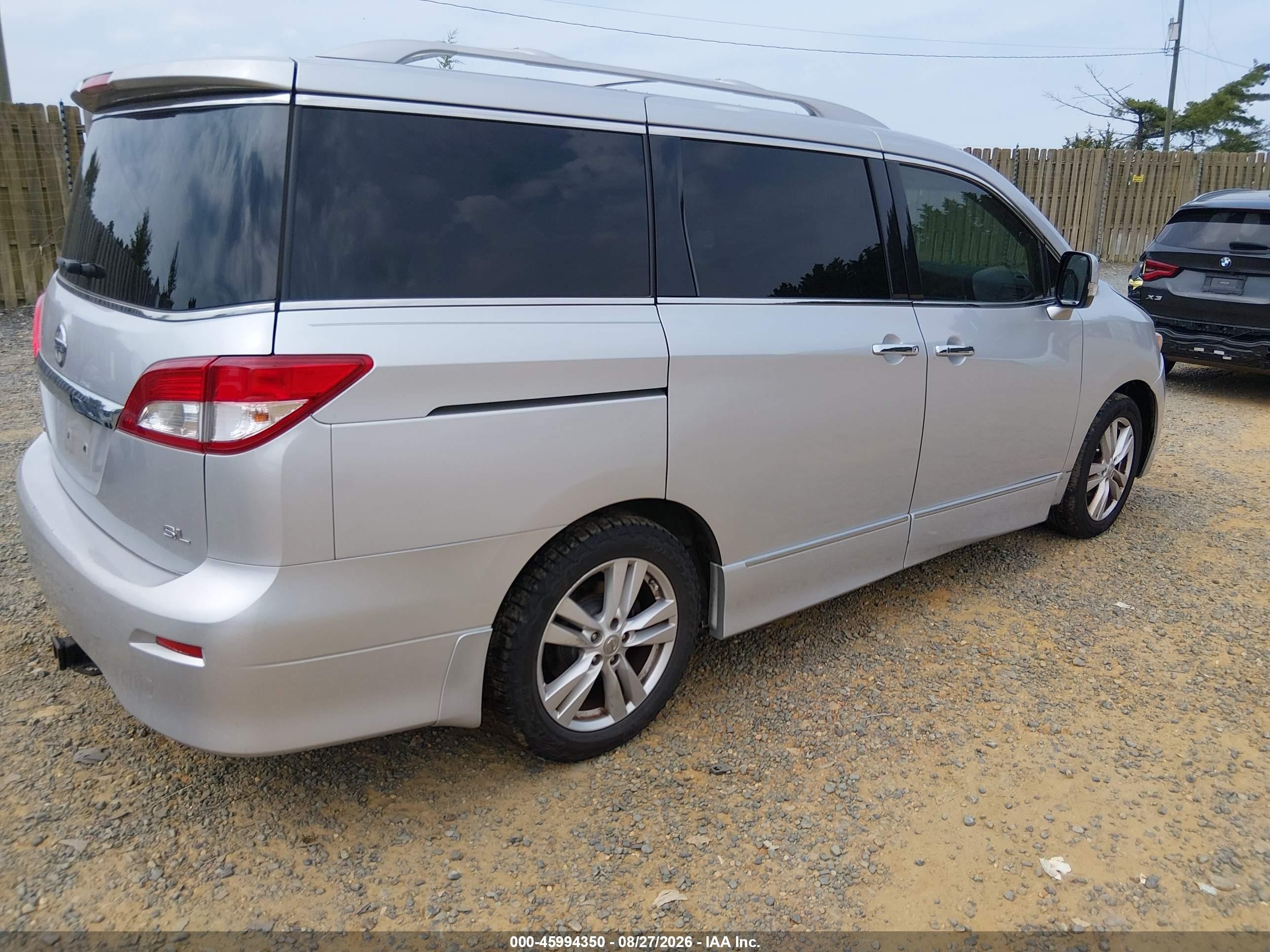 2014 Nissan Quest Sl Gray vin: JN8AE2KP2E9102774