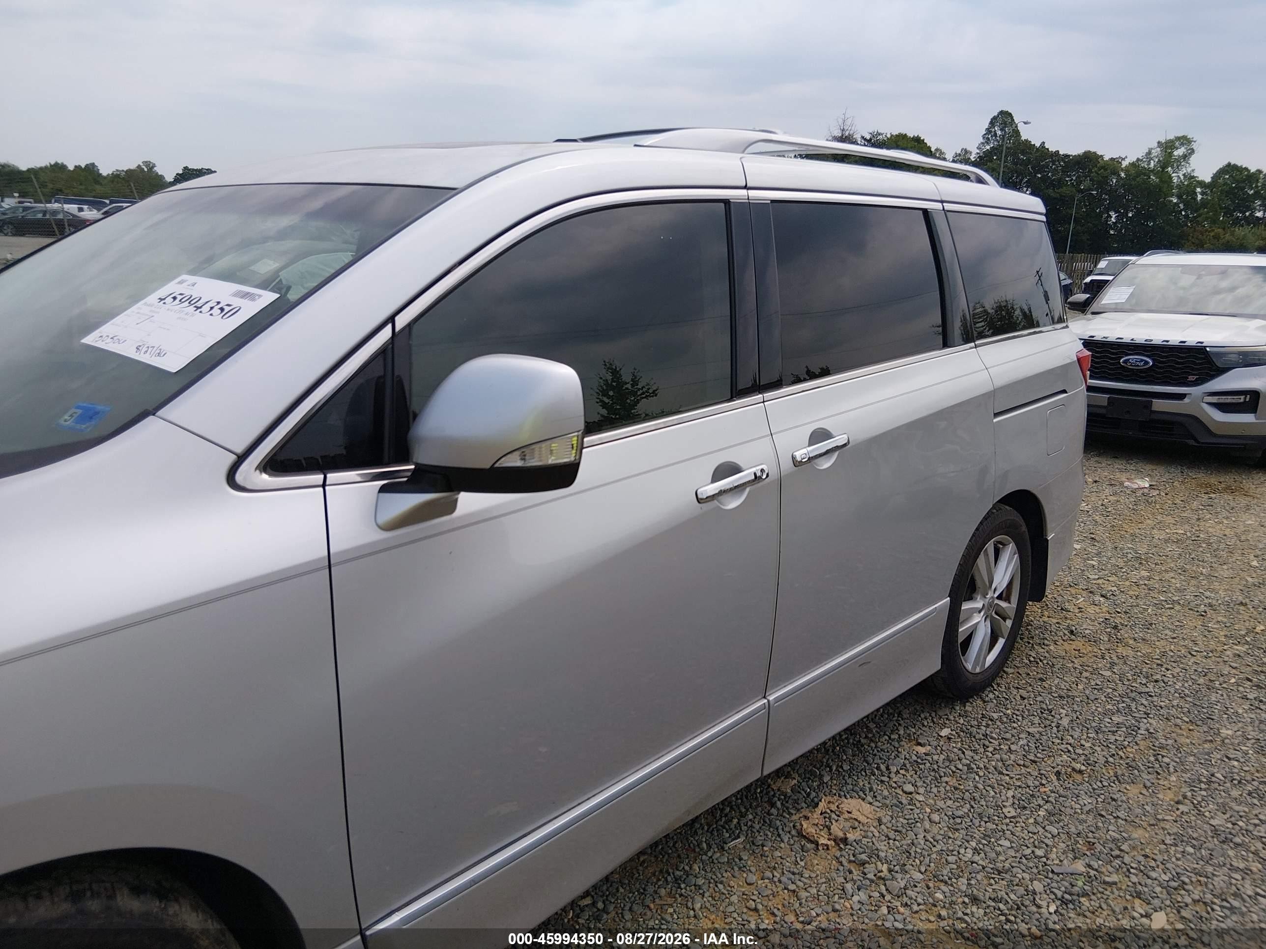 2014 Nissan Quest Sl Gray vin: JN8AE2KP2E9102774