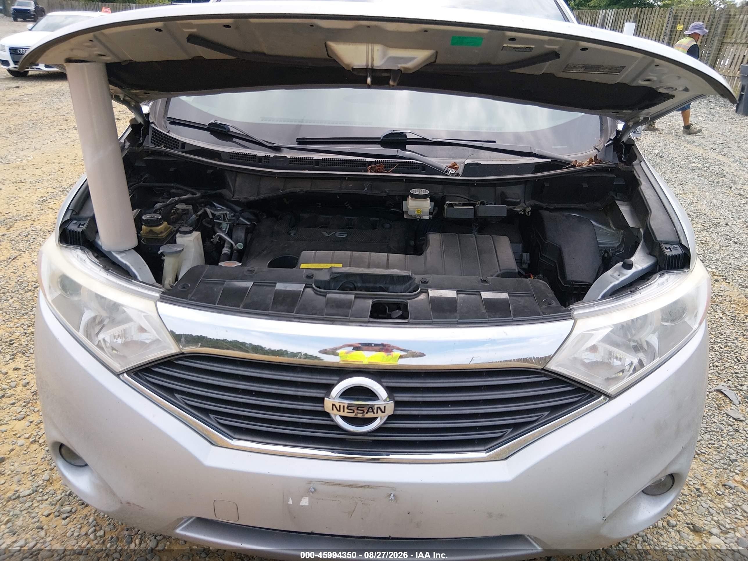 2014 Nissan Quest Sl Gray vin: JN8AE2KP2E9102774
