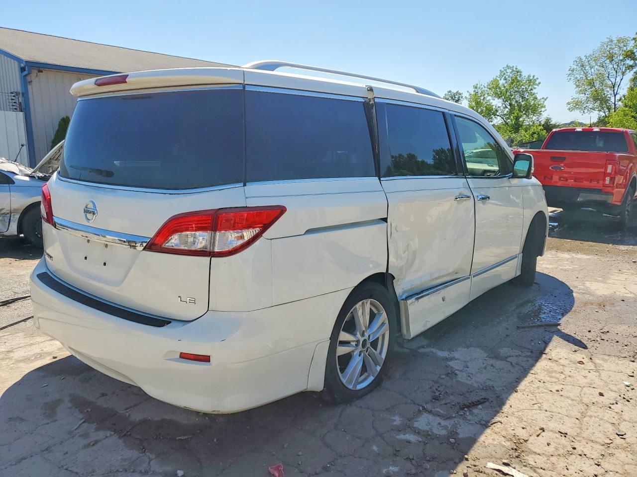 2014 Nissan Quest 3.5 Le White vin: JN8AE2KP2E9107490