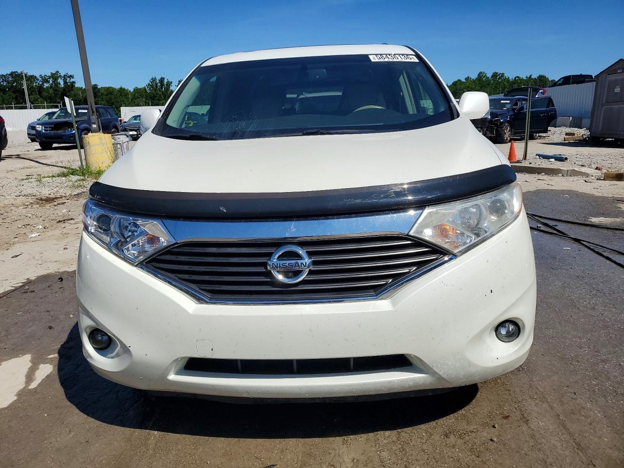 2014 Nissan Quest 3.5 Le White vin: JN8AE2KP2E9107490