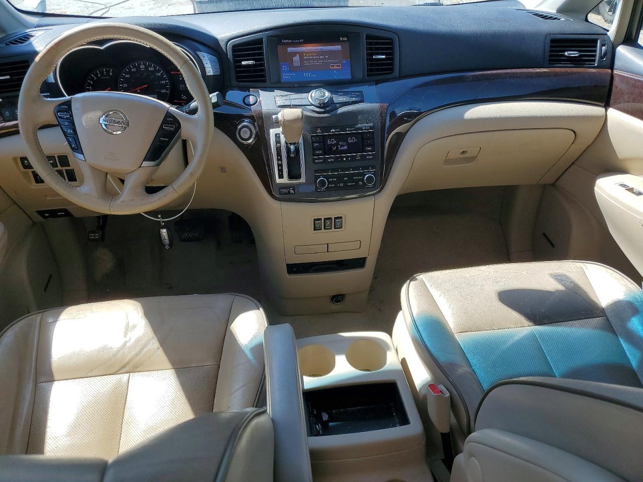 2014 Nissan Quest 3.5 Le White vin: JN8AE2KP2E9107490