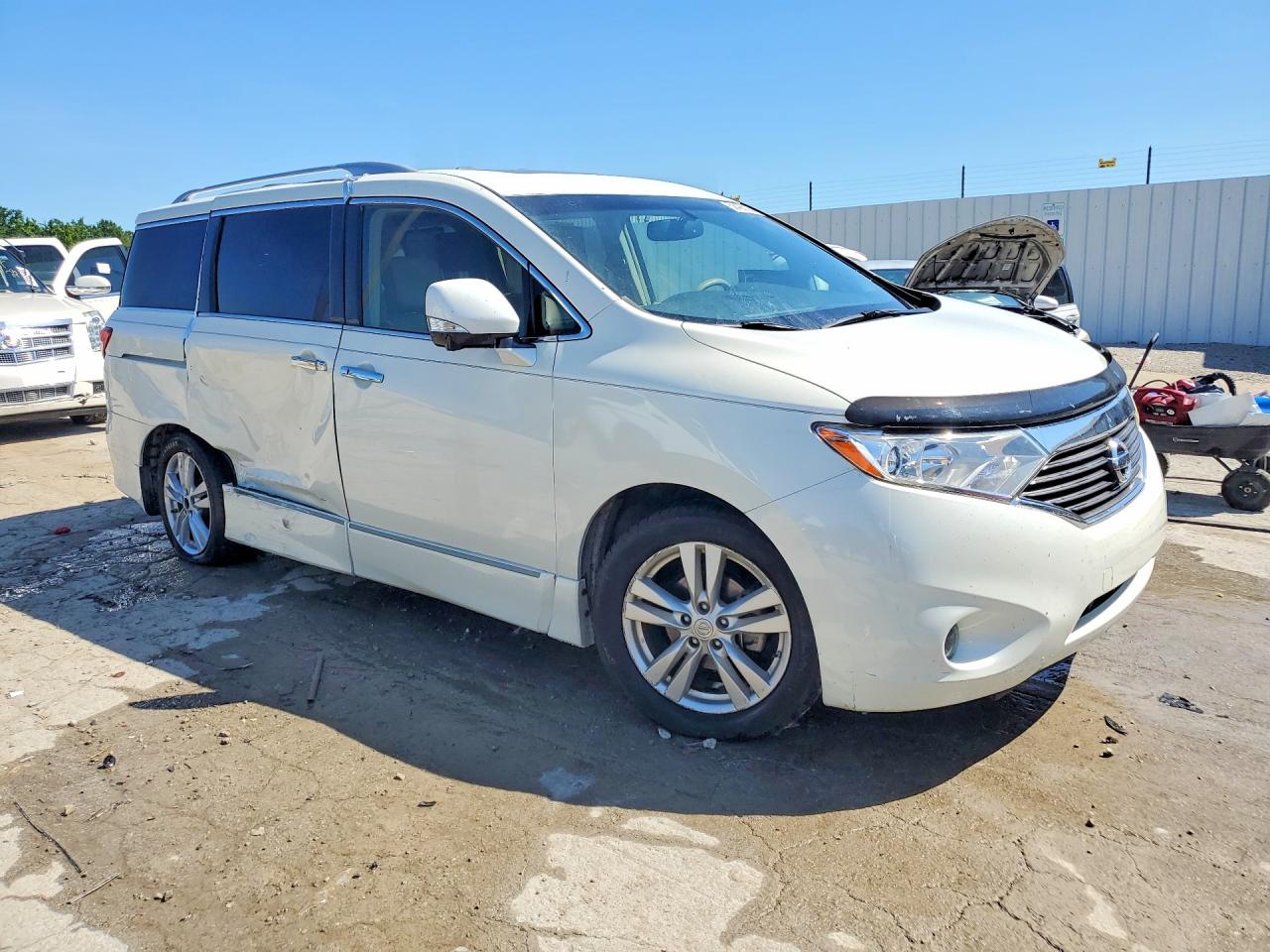 2014 Nissan Quest 3.5 Le White vin: JN8AE2KP2E9107490