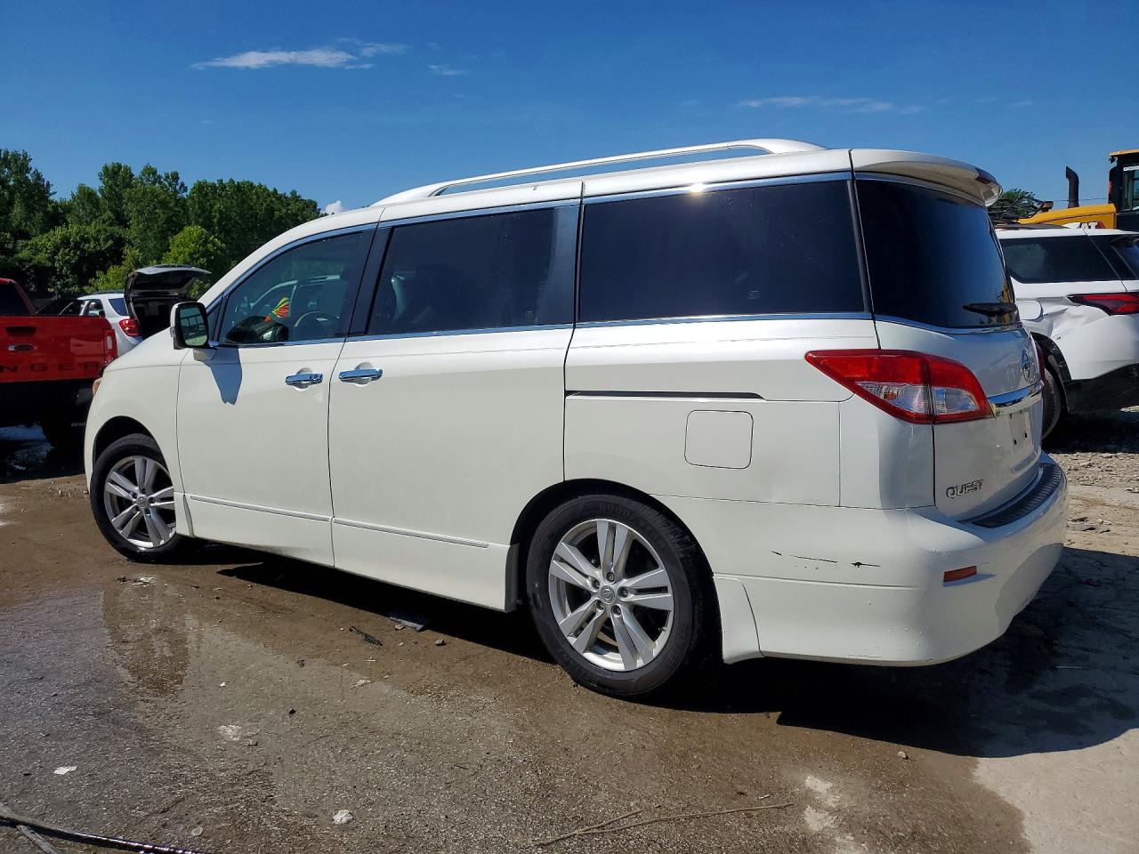 2014 Nissan Quest 3.5 Le White vin: JN8AE2KP2E9107490