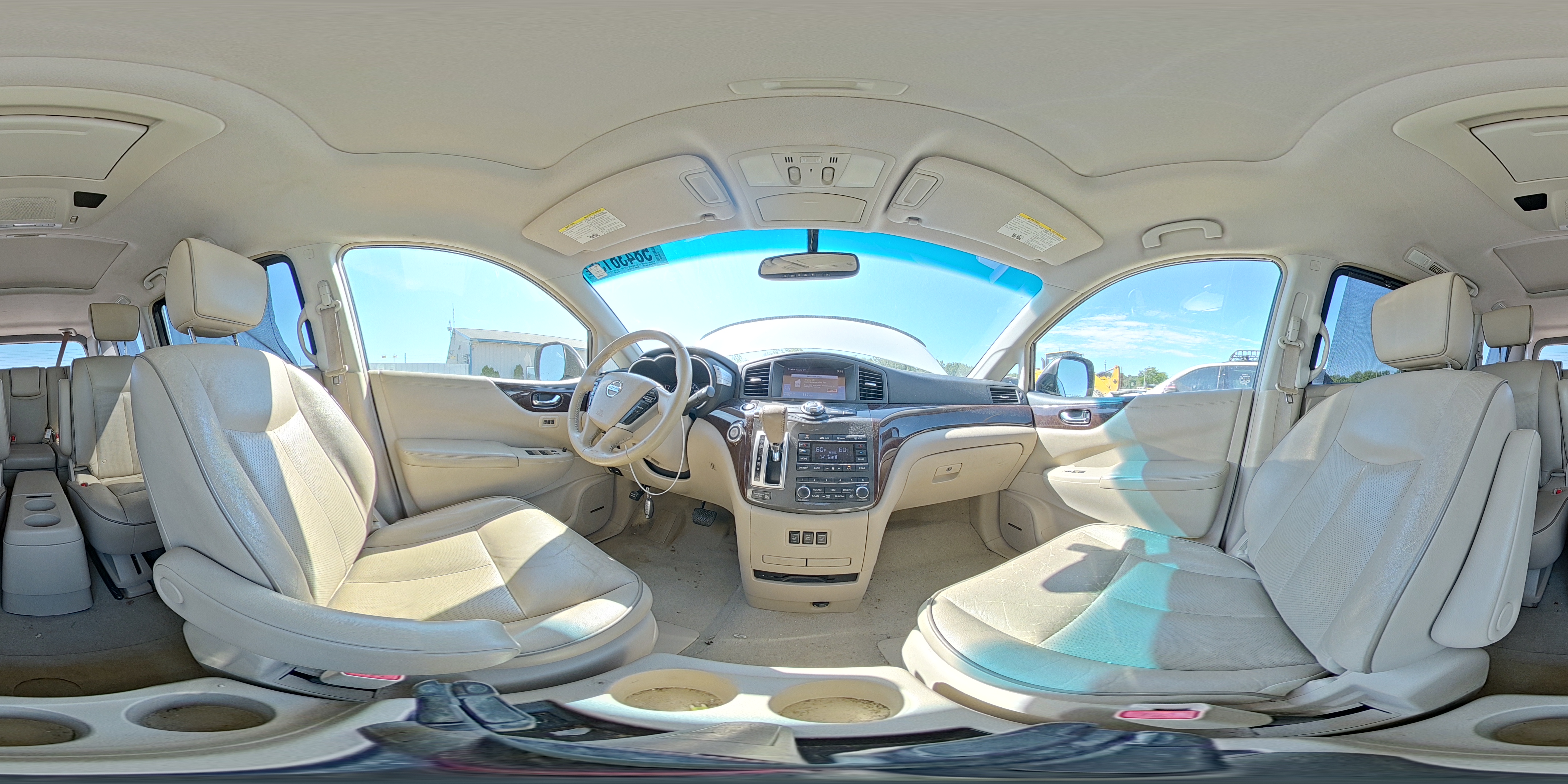 2014 Nissan Quest 3.5 Le White vin: JN8AE2KP2E9107490