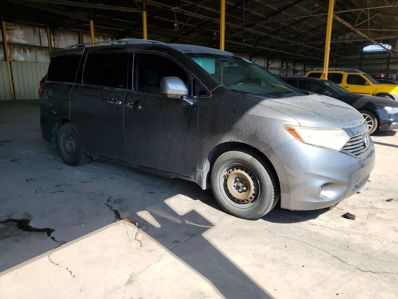 2014 Nissan Quest 3.5 S Gray vin: JN8AE2KP2E9107795