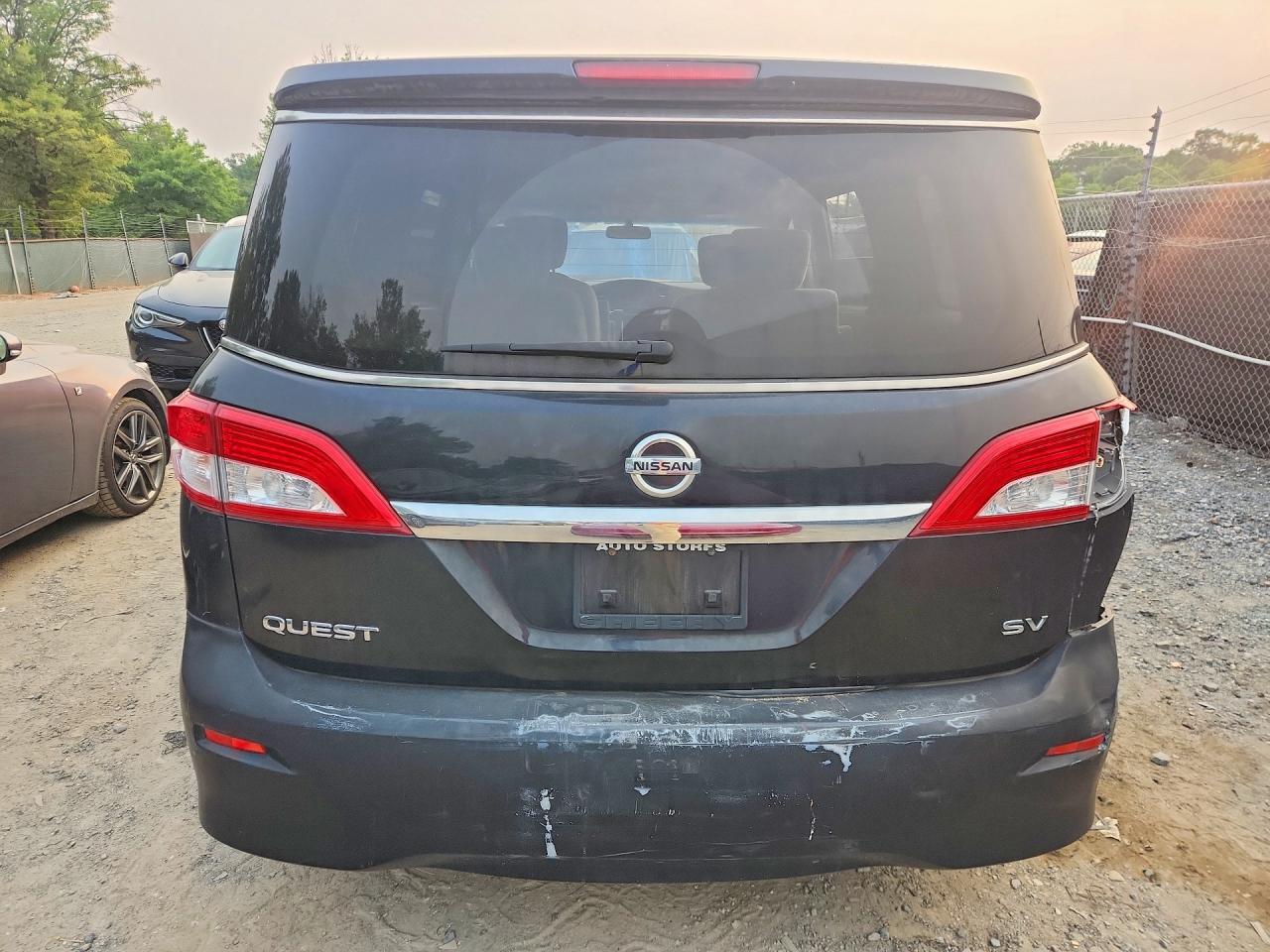 2015 Nissan Quest S/sv/sl/platinum Black vin: JN8AE2KP2F9120743