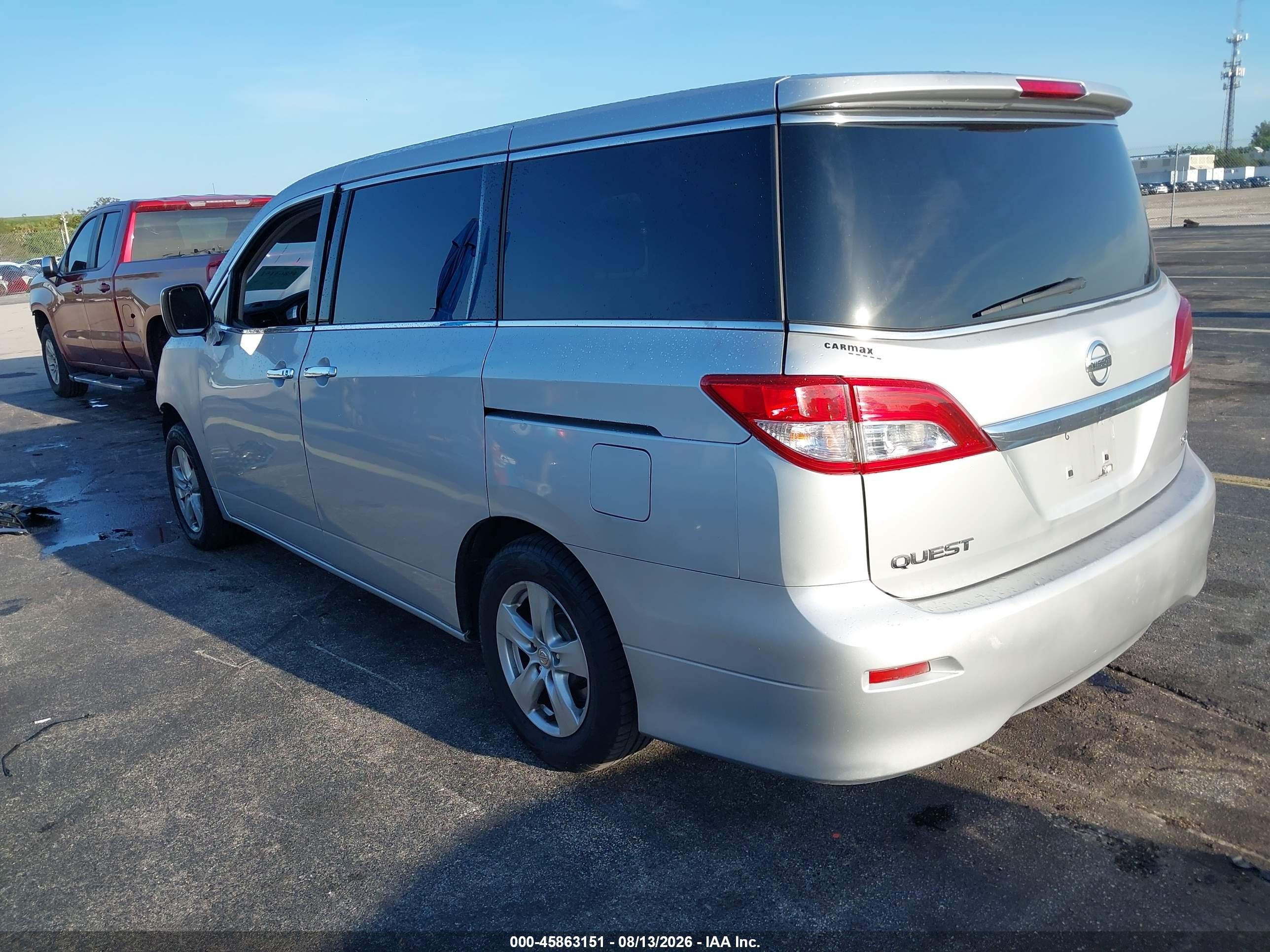 2015 Nissan Quest Platinum/s/sl/sv Серебряный vin: JN8AE2KP2F9121830