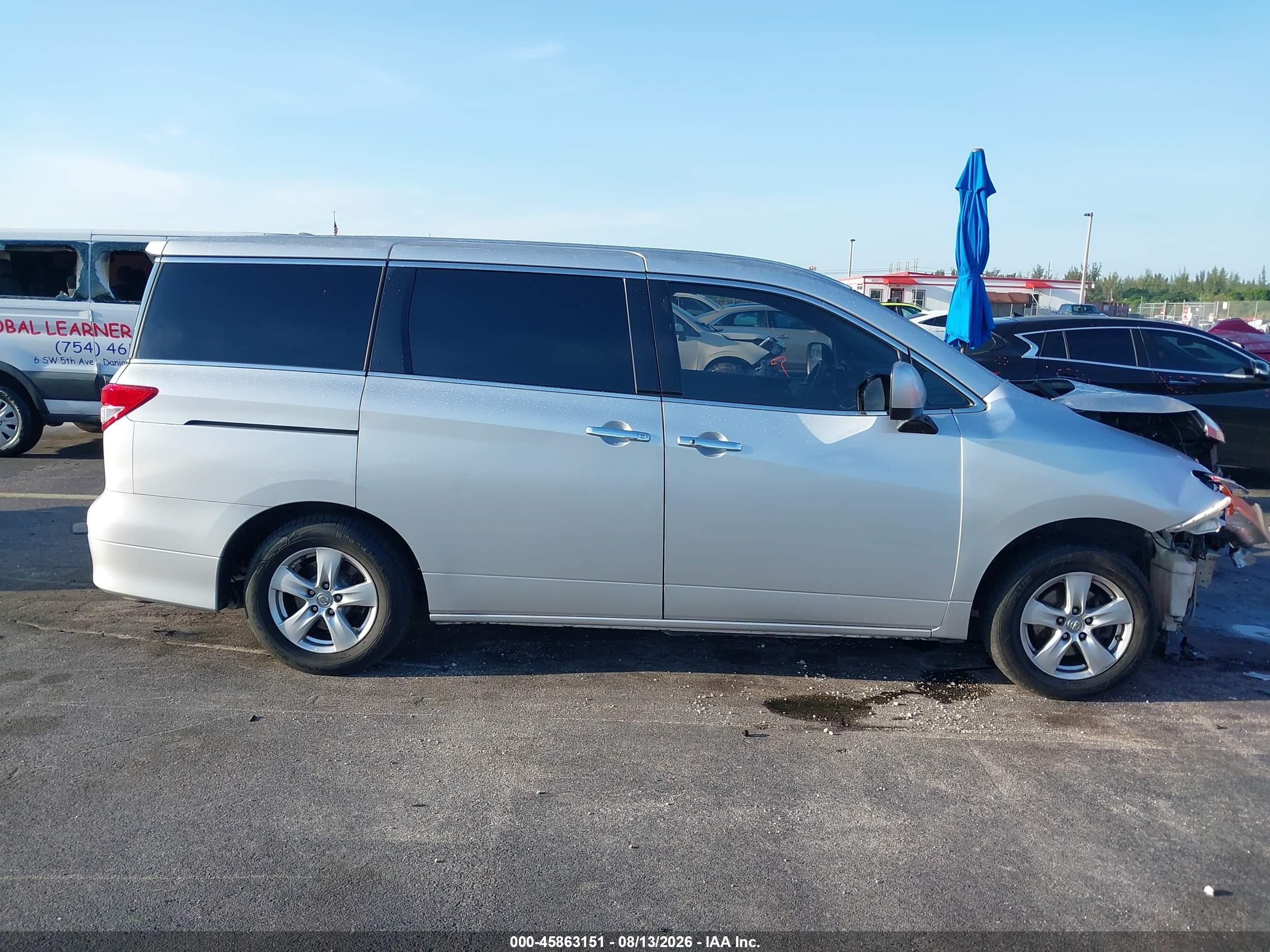 2015 Nissan Quest Platinum/s/sl/sv Серебряный vin: JN8AE2KP2F9121830