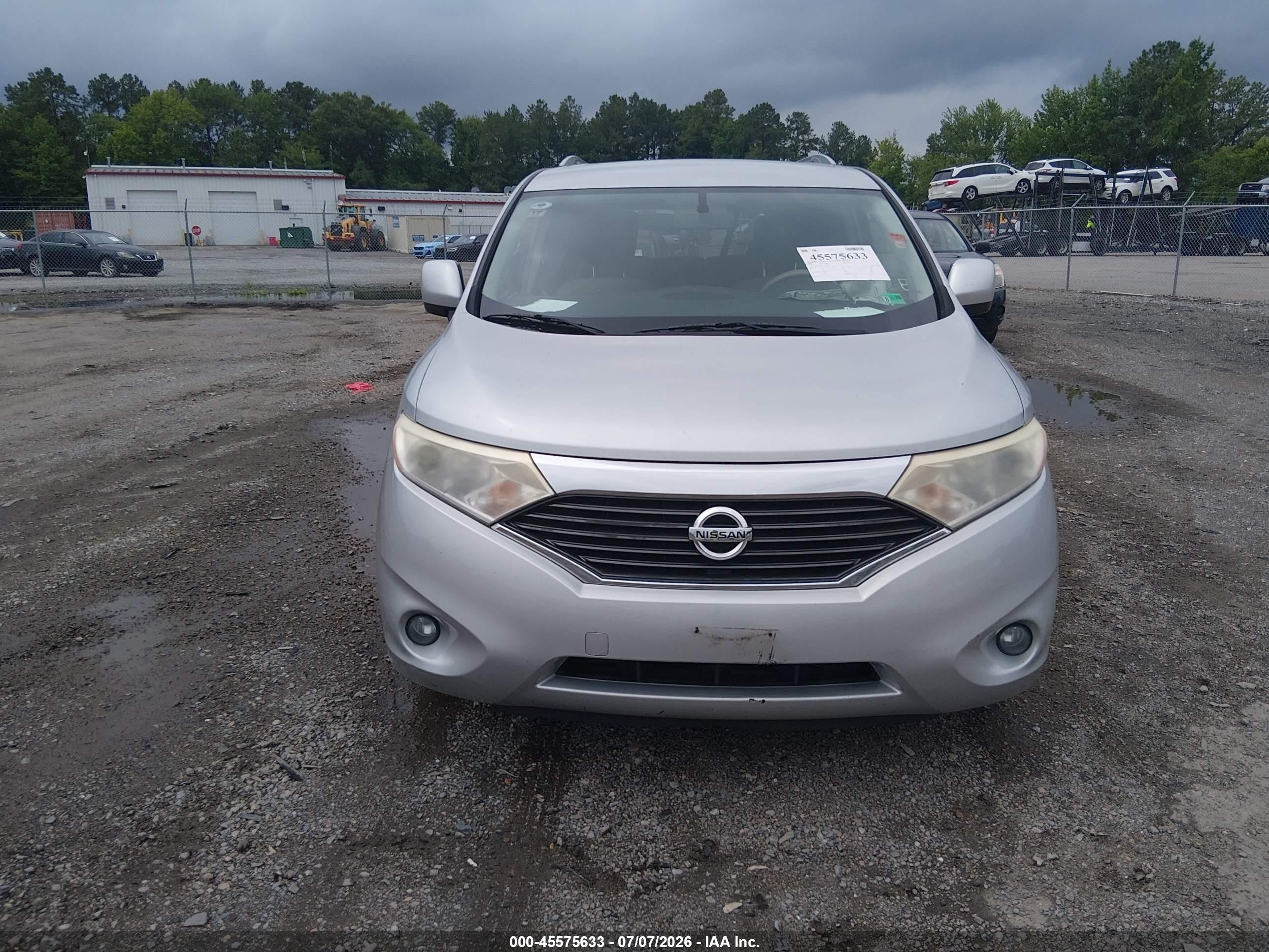 2015 Nissan Quest Sv Silver vin: JN8AE2KP2F9131063