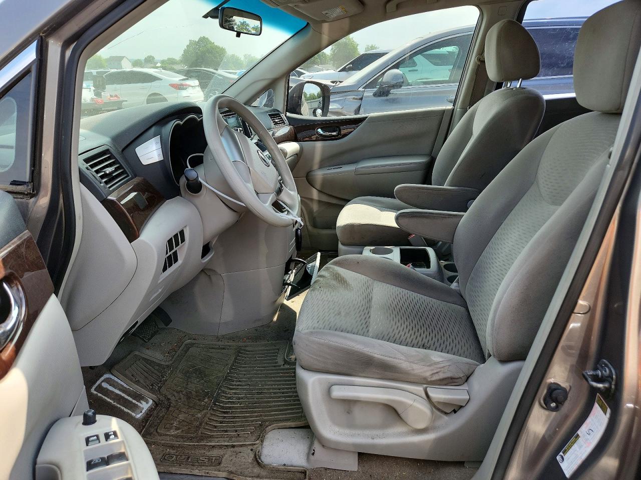 2015 Nissan Quest 3.5 S Серый vin: JN8AE2KP2F9133282
