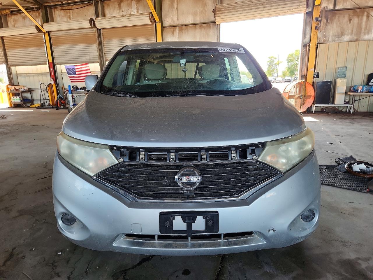 2011 Nissan Quest 3.5 S Silver vin: JN8AE2KP3B9012674