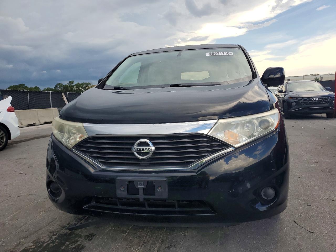 2012 Nissan Quest 3.5 S Black vin: JN8AE2KP3C9030660