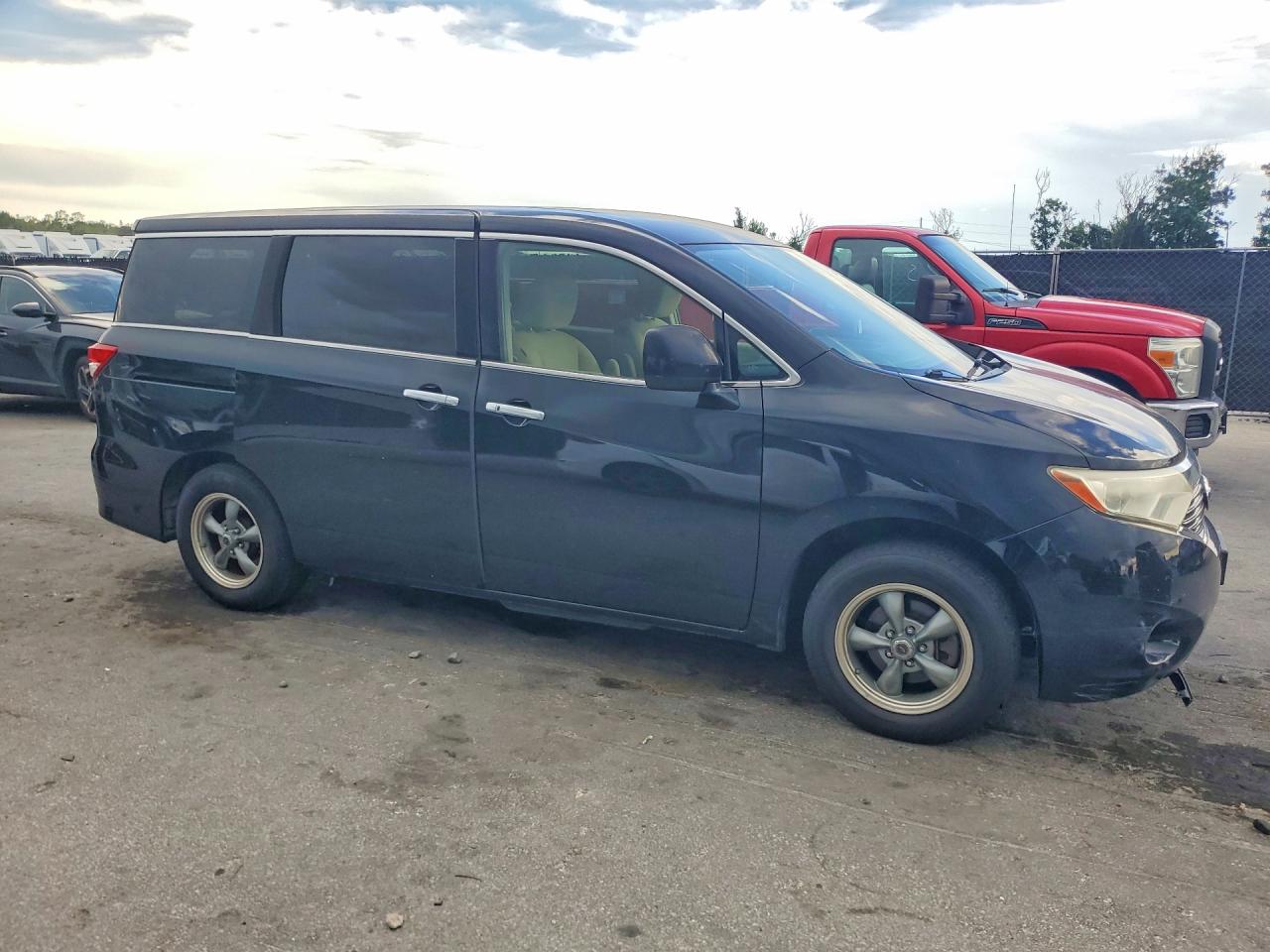 2012 Nissan Quest 3.5 S Black vin: JN8AE2KP3C9030660
