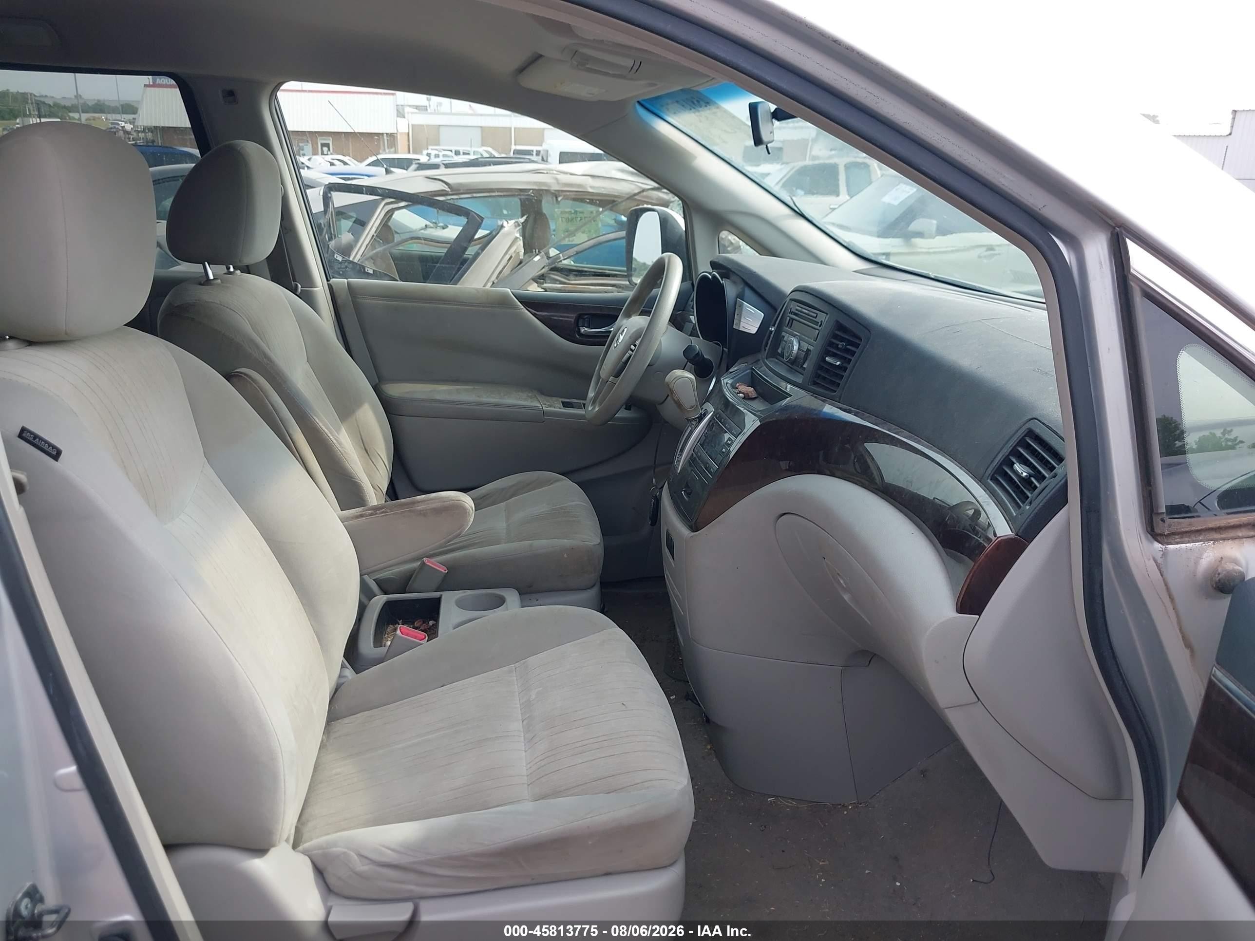 2012 Nissan Quest S Silver vin: JN8AE2KP3C9036958