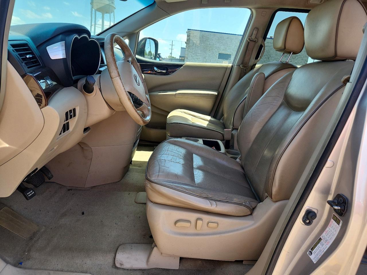 2012 Nissan Quest S/sv/sl/le Tan vin: JN8AE2KP3C9039679