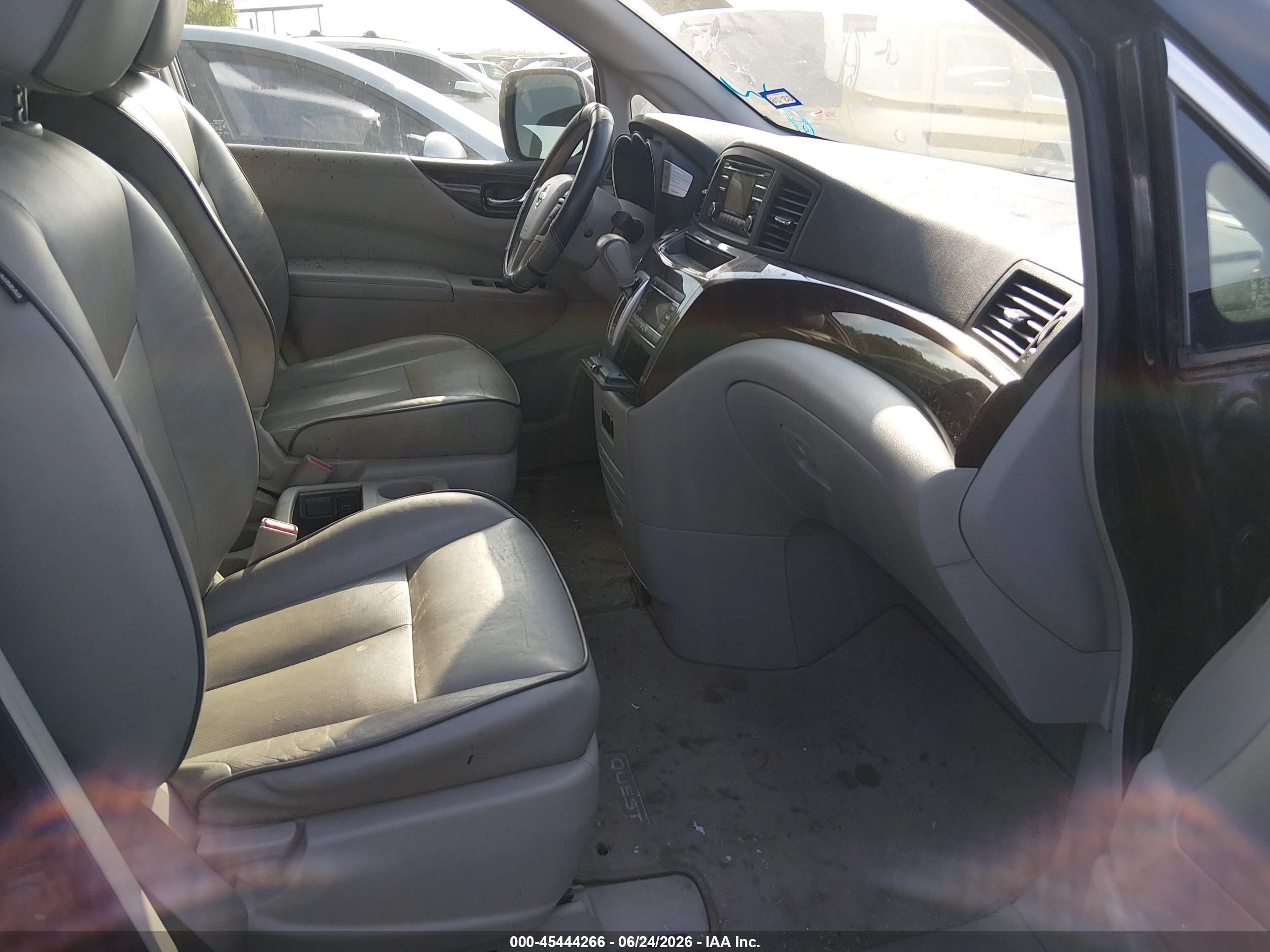 2012 Nissan Quest Sv Black vin: JN8AE2KP3C9047278