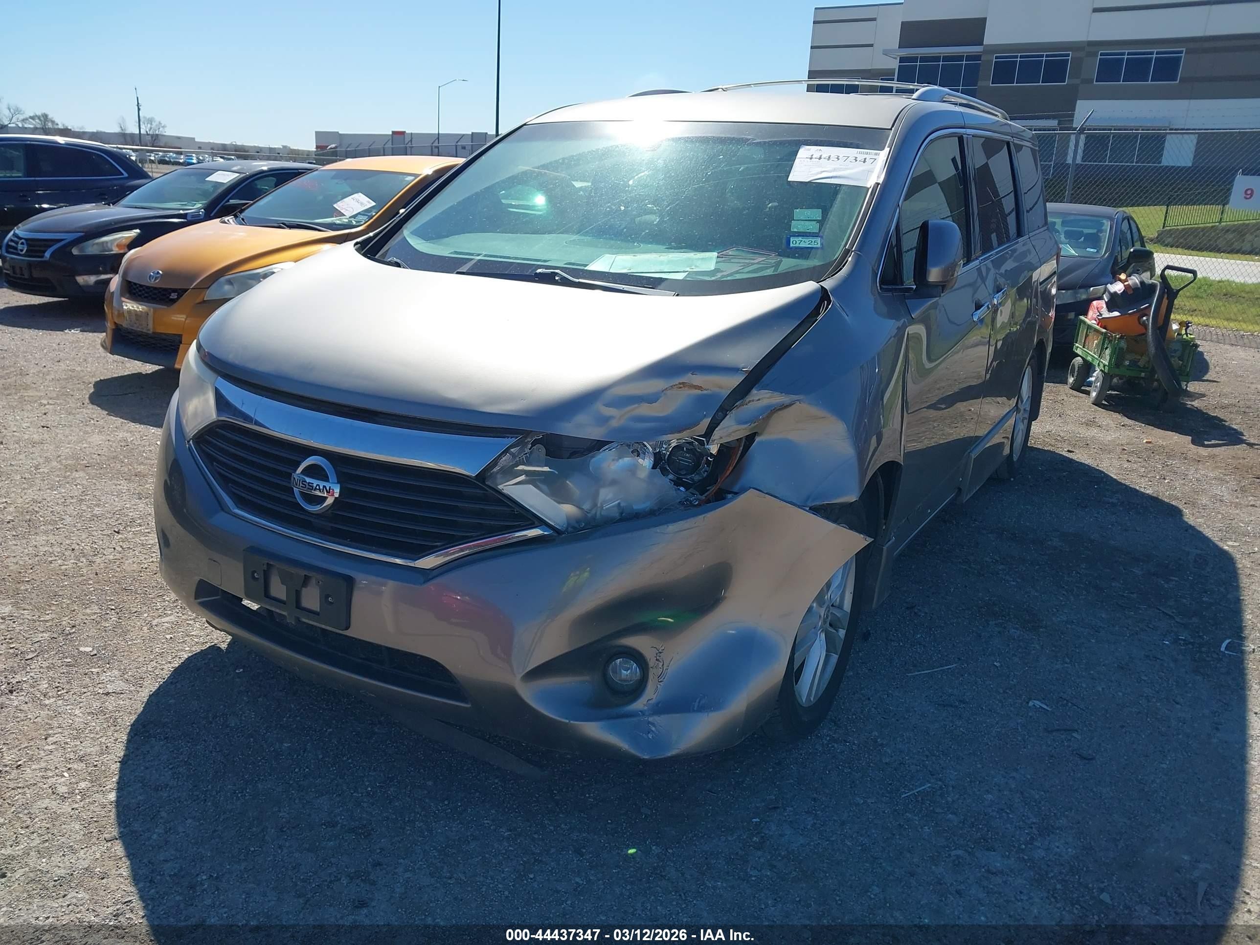 2012 Nissan Quest Sl Silver vin: JN8AE2KP3C9048494
