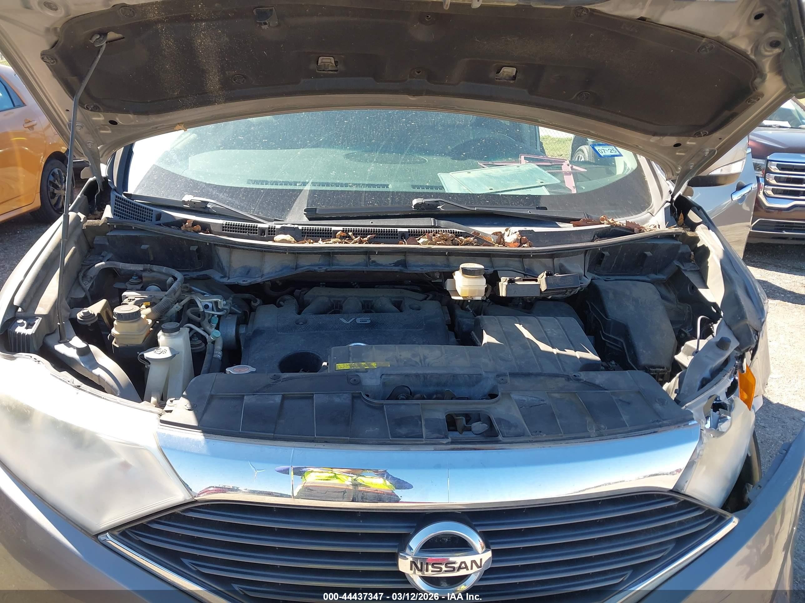 2012 Nissan Quest Sl Silver vin: JN8AE2KP3C9048494