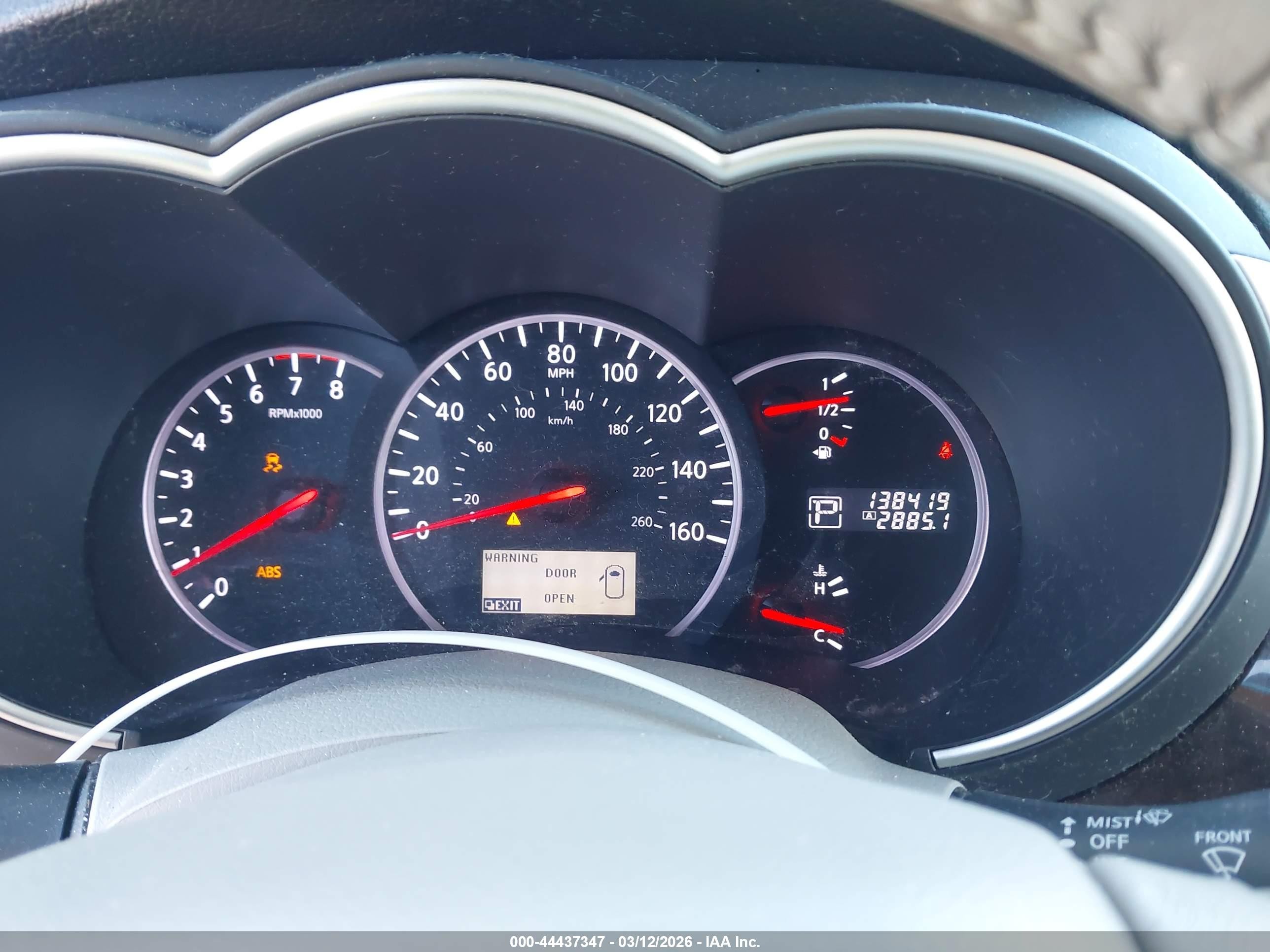 2012 Nissan Quest Sl Silver vin: JN8AE2KP3C9048494