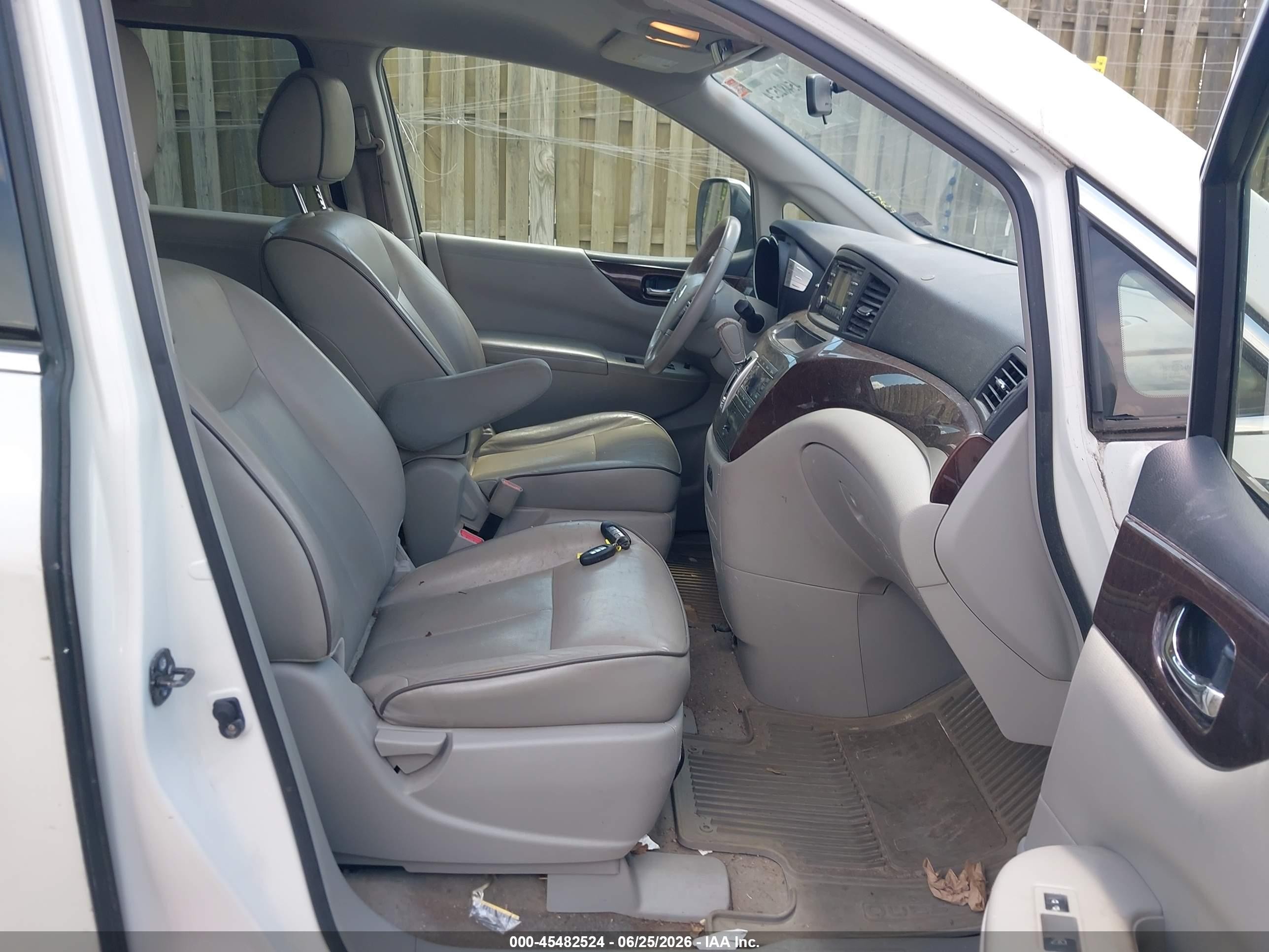 2012 Nissan Quest Sv Белый vin: JN8AE2KP3C9050939