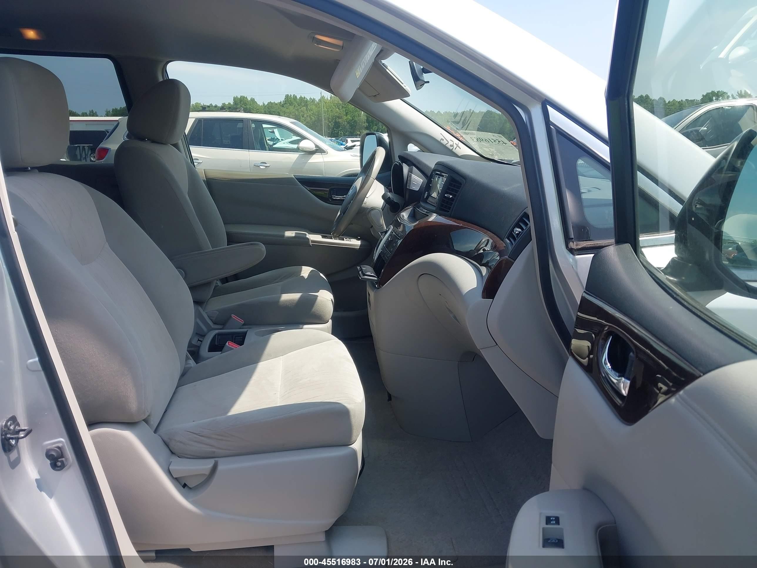 2013 Nissan Quest Sv Silver vin: JN8AE2KP3D9068388
