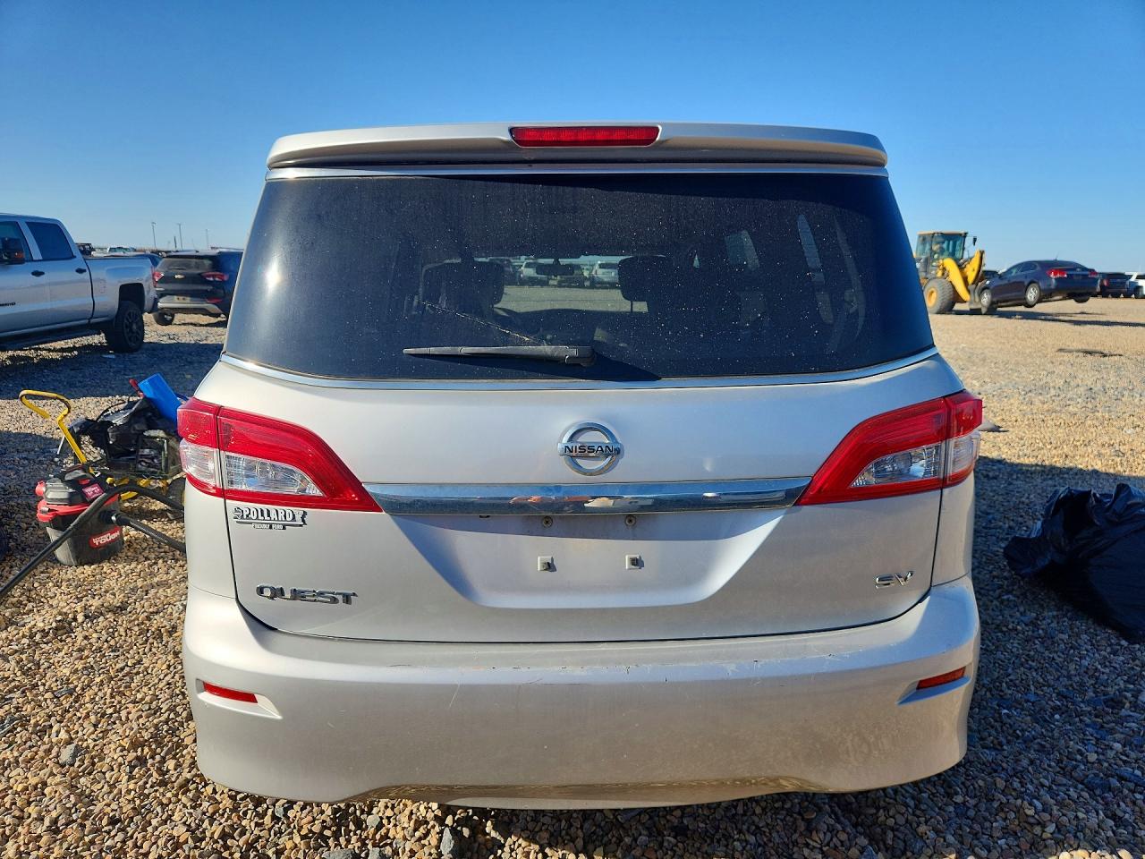 2014 Nissan Quest 3.5 S Silver vin: JN8AE2KP3E9100693