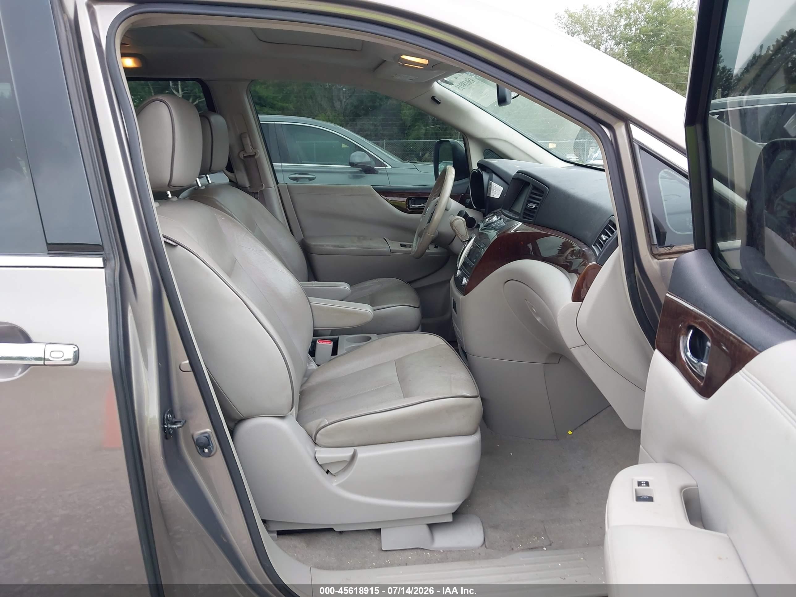 2014 Nissan Quest Sl Gray vin: JN8AE2KP3E9105750