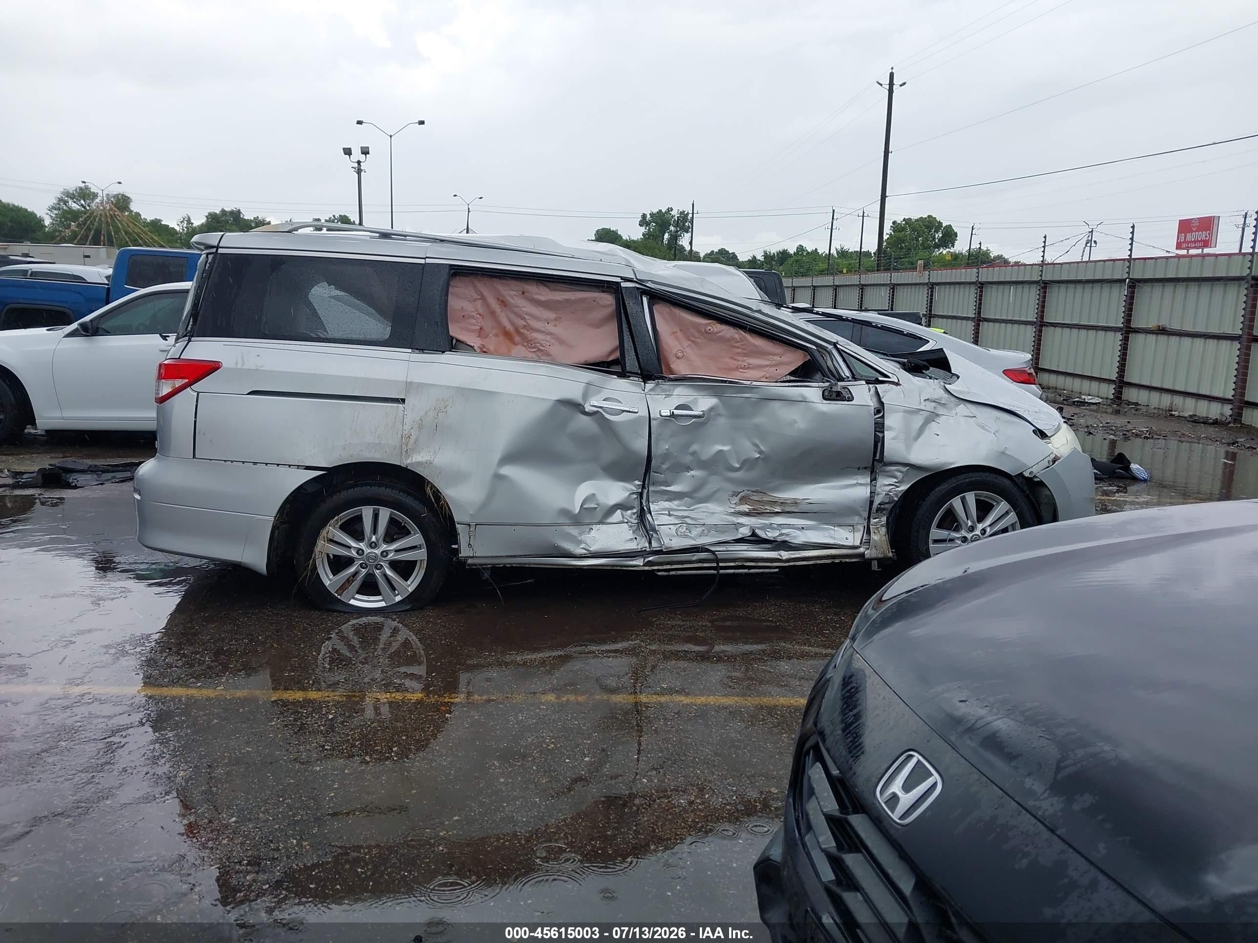 2014 Nissan Quest Sl Silver vin: JN8AE2KP3E9107210