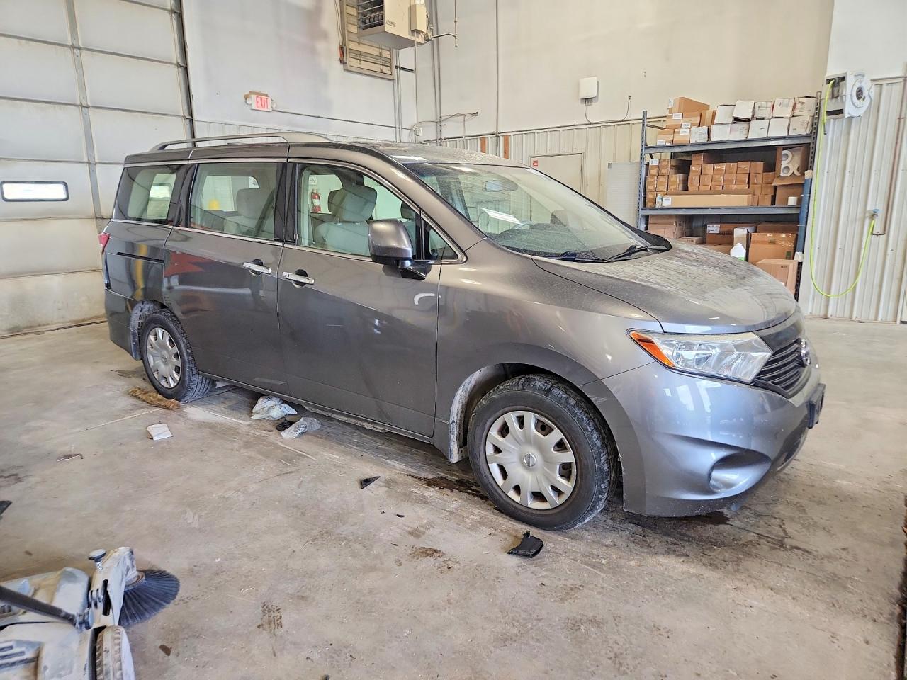 2015 Nissan Quest 3.5 S Gray vin: JN8AE2KP3F9121867