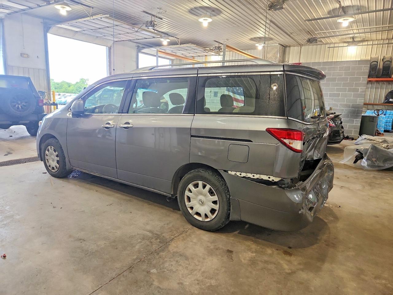 2015 Nissan Quest 3.5 S Gray vin: JN8AE2KP3F9121867
