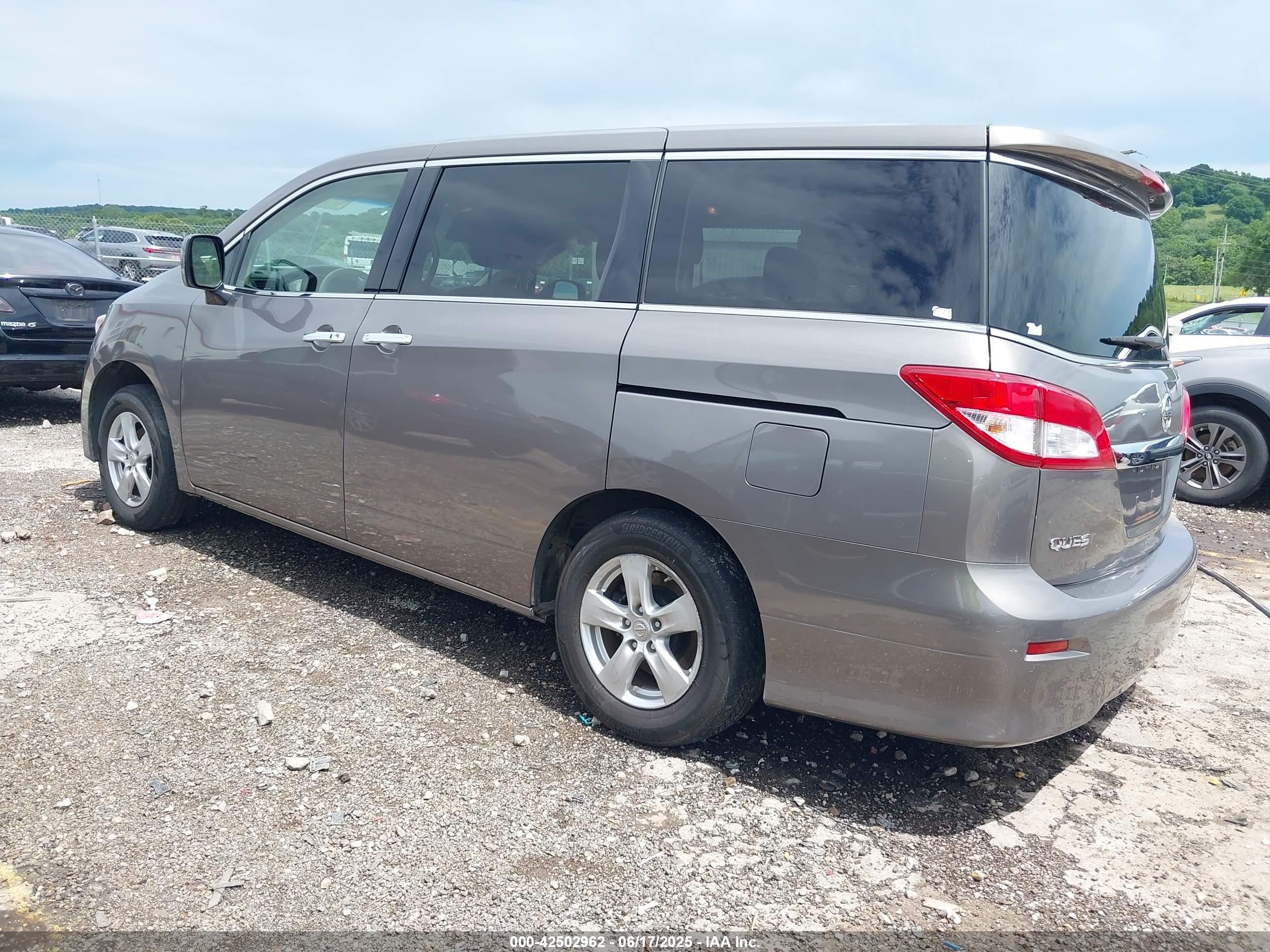 2015 Nissan Quest Platinum/s/sl/sv Gray vin: JN8AE2KP3F9126874