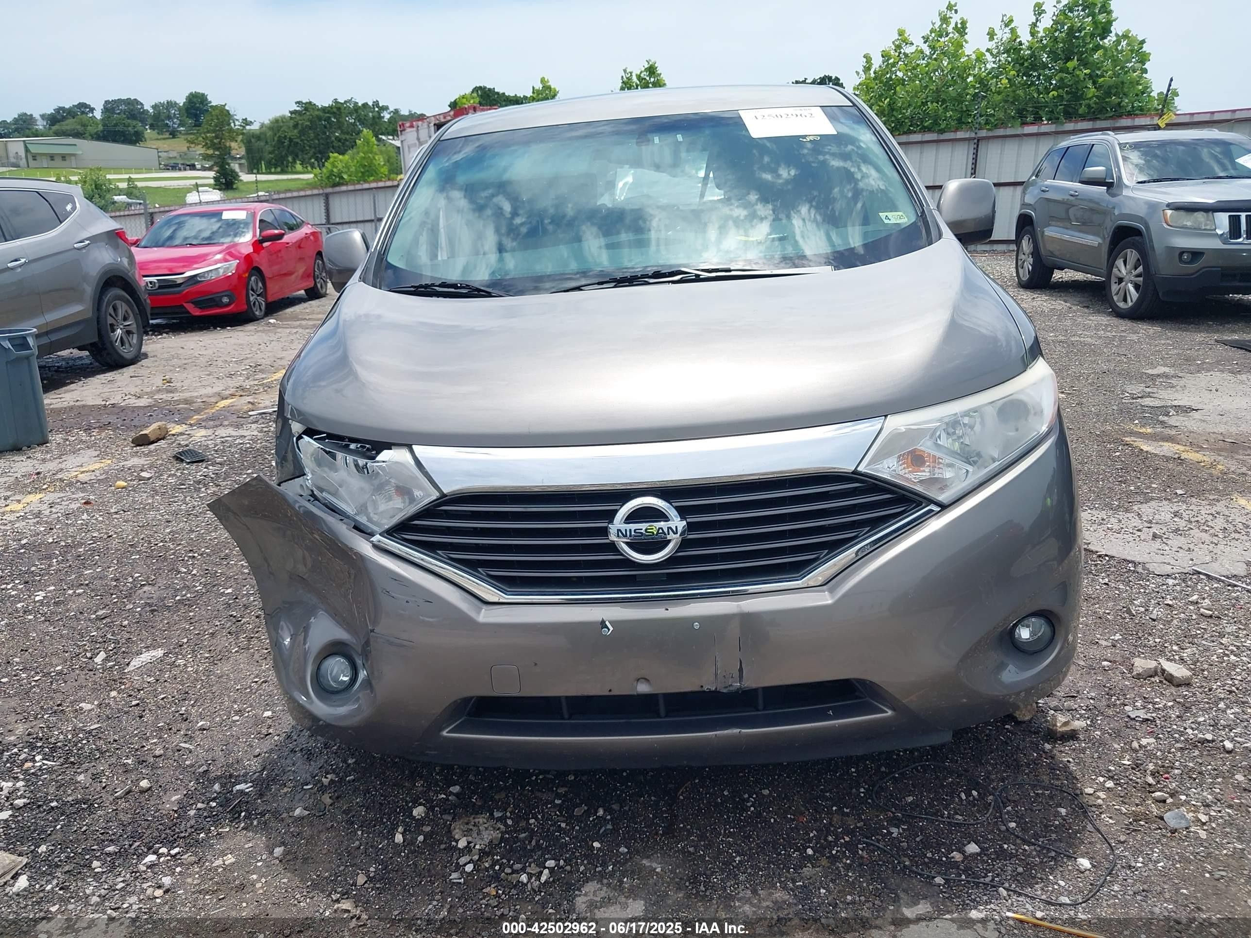 2015 Nissan Quest Platinum/s/sl/sv Gray vin: JN8AE2KP3F9126874