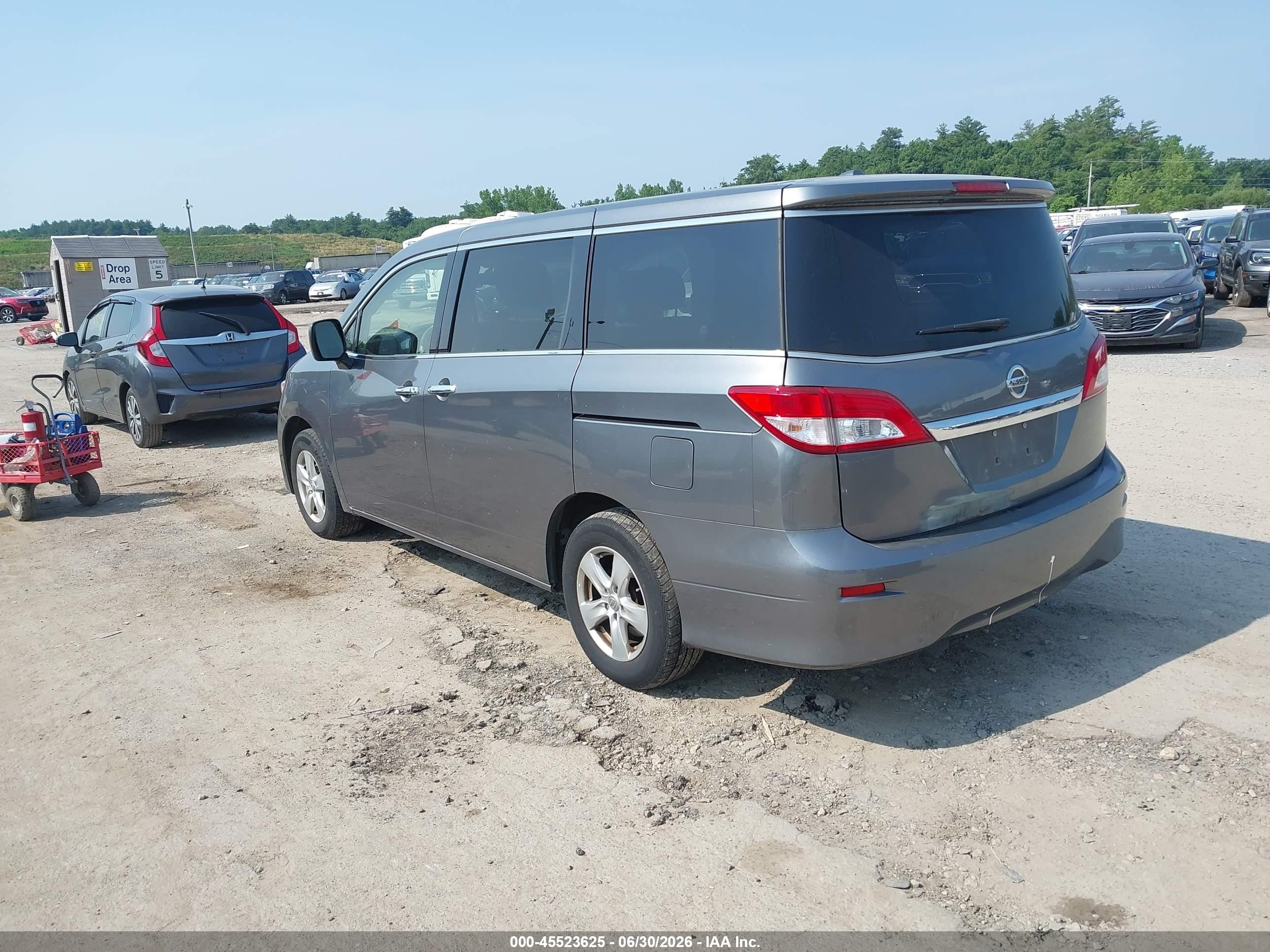 2015 Nissan Quest Platinum/s/sl/sv Gray vin: JN8AE2KP3F9126986