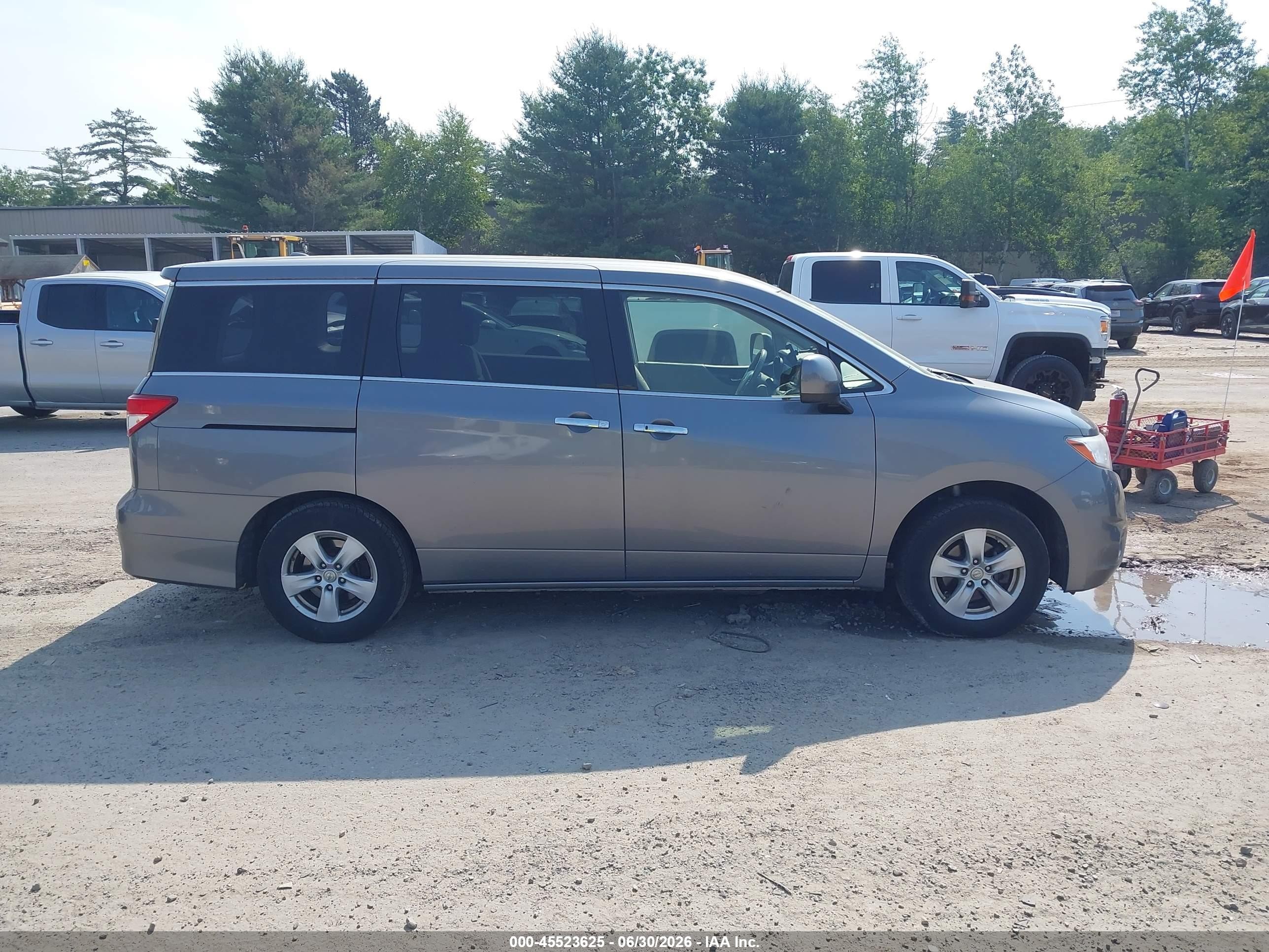 2015 Nissan Quest Platinum/s/sl/sv Gray vin: JN8AE2KP3F9126986