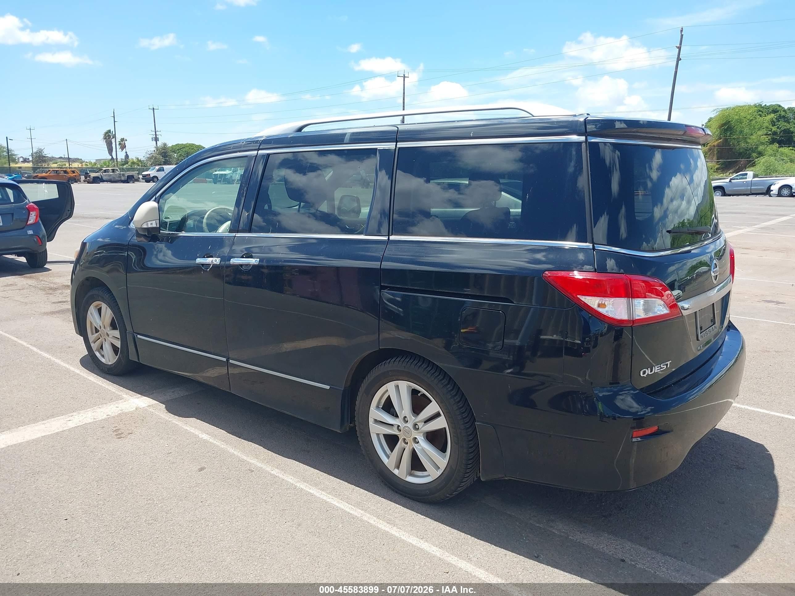 2015 Nissan Quest Platinum Black vin: JN8AE2KP3F9129824