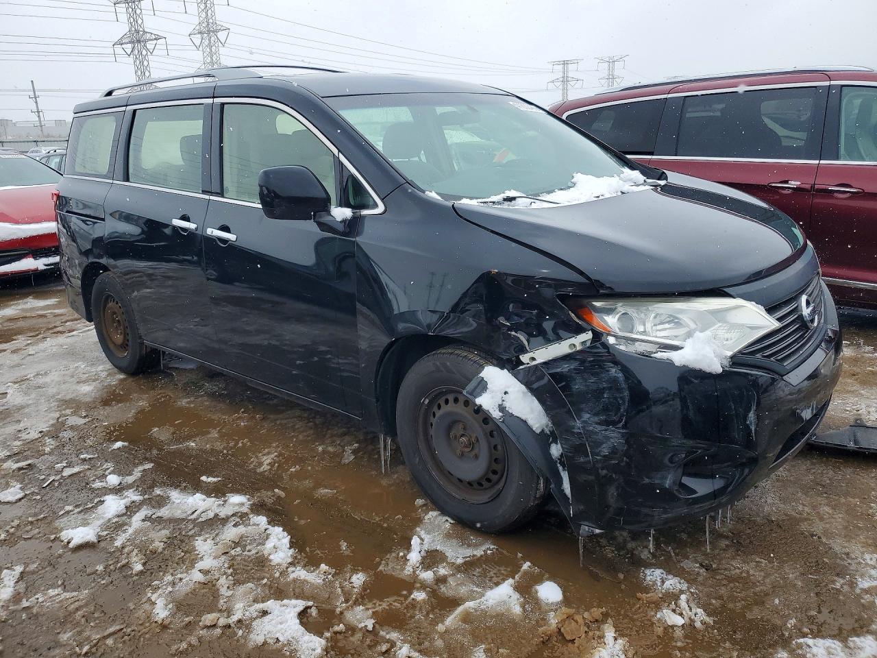 2015 Nissan Quest 3.5 S Black vin: JN8AE2KP3F9130150