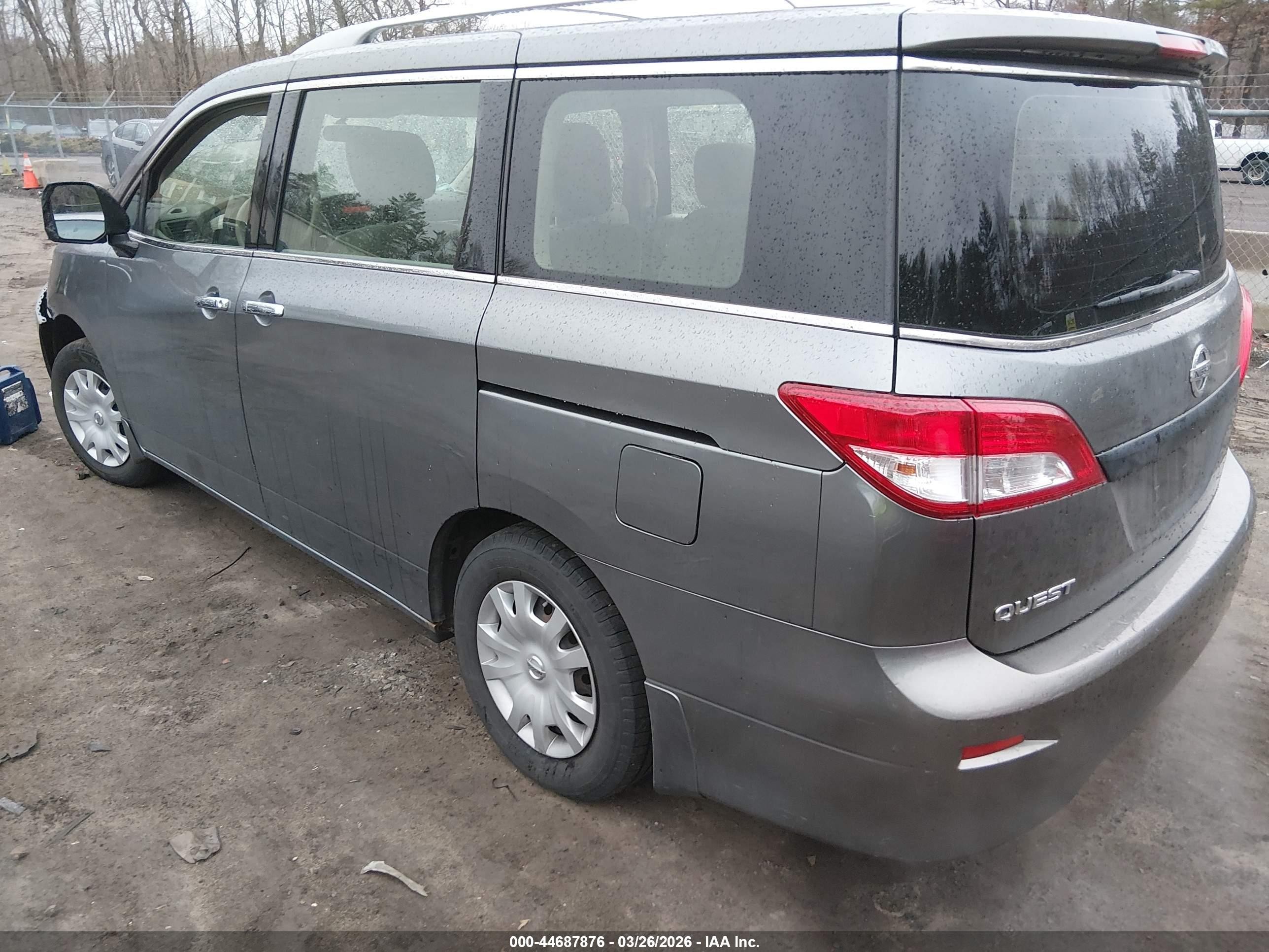 2015 Nissan Quest   Gray vin: JN8AE2KP3F9130679