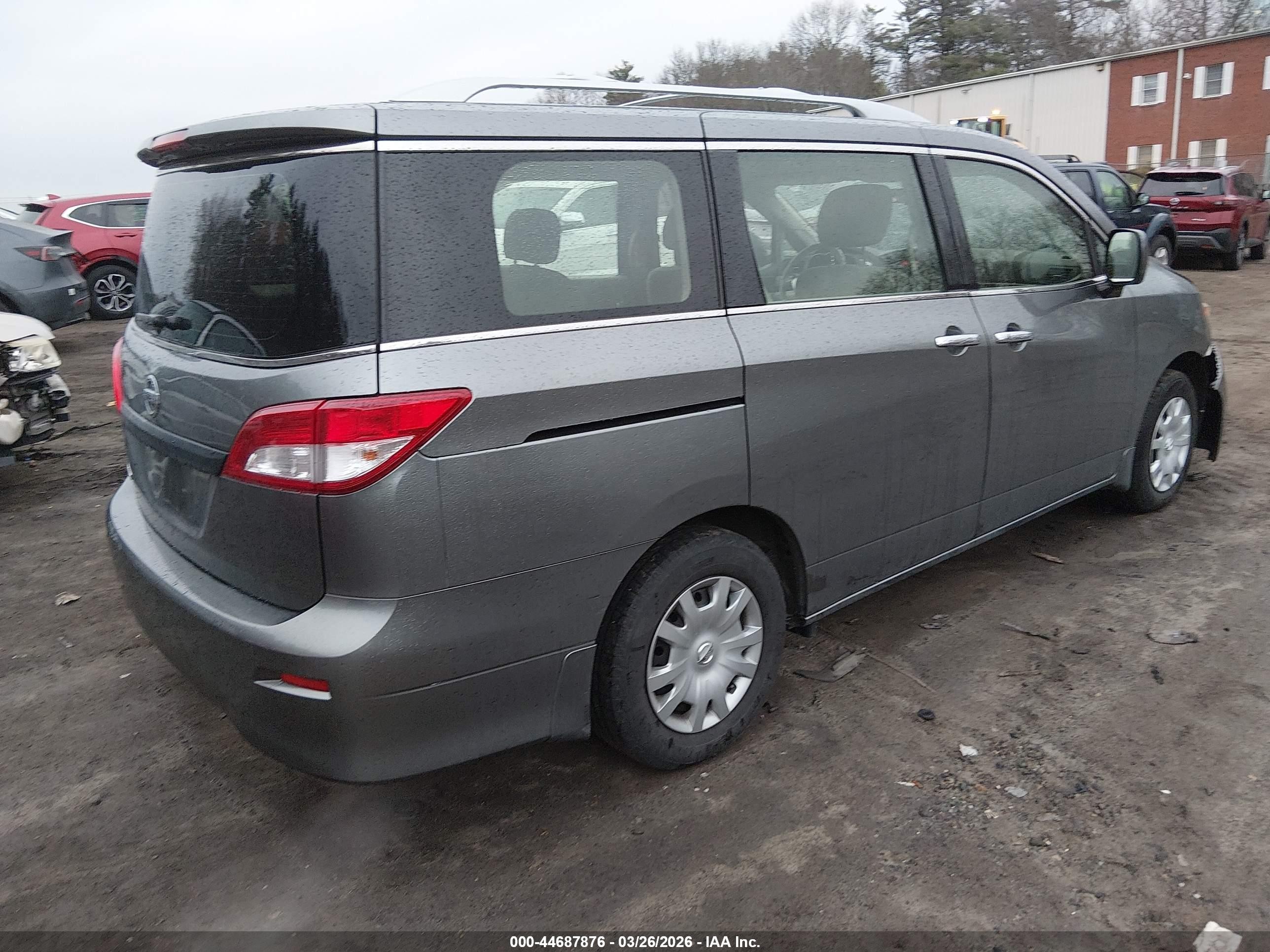 2015 Nissan Quest   Gray vin: JN8AE2KP3F9130679