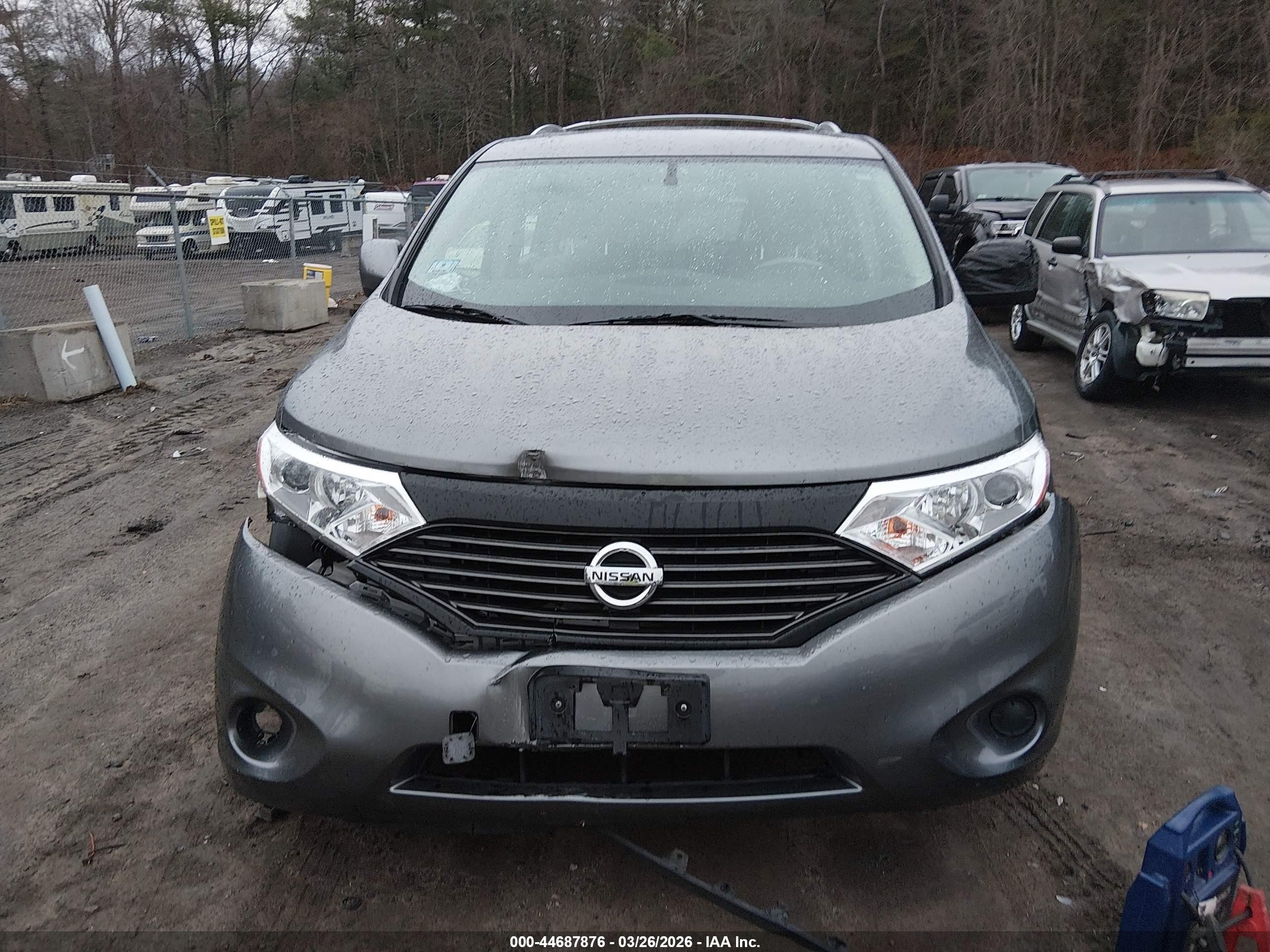 2015 Nissan Quest   Gray vin: JN8AE2KP3F9130679