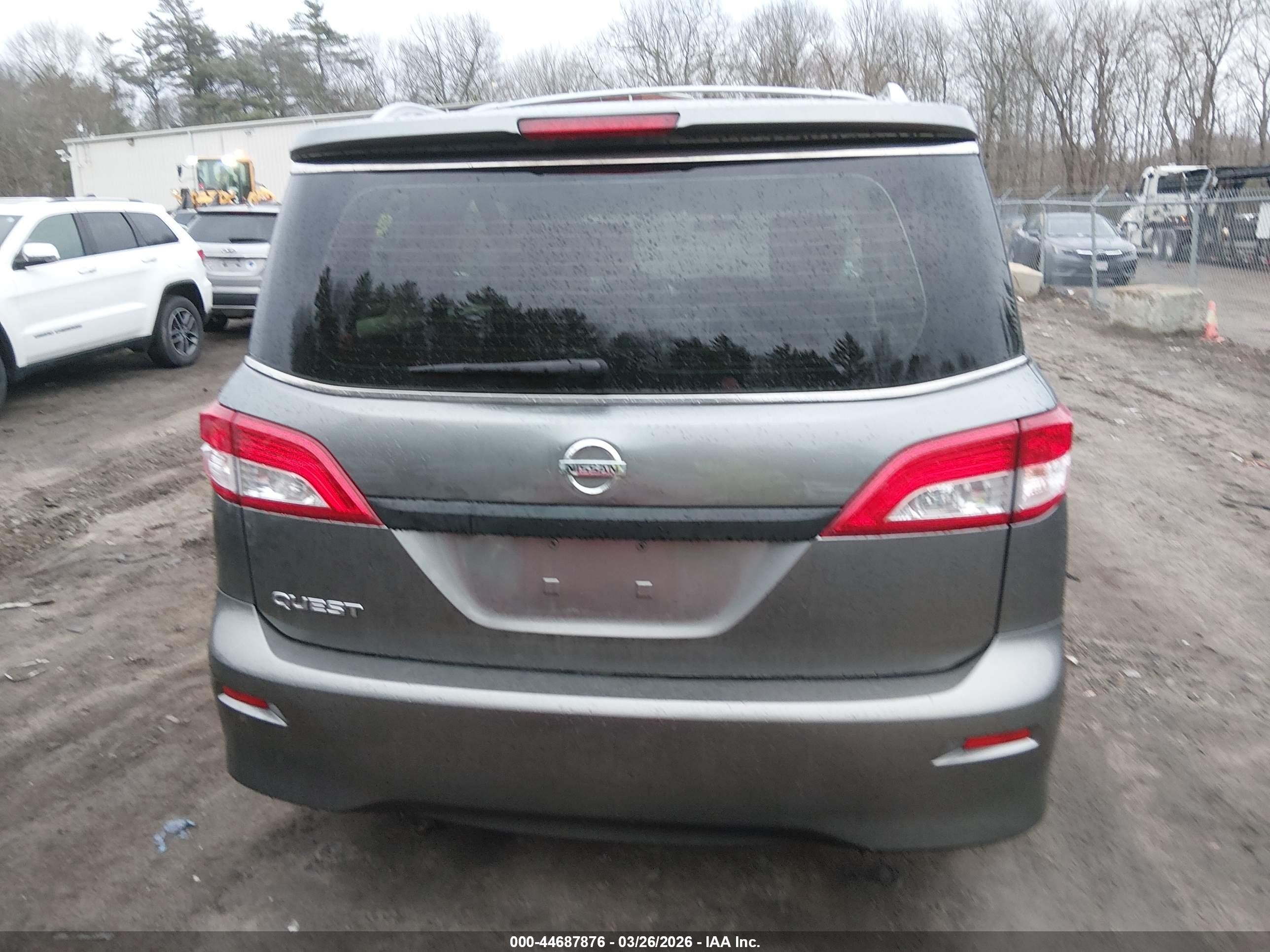 2015 Nissan Quest   Gray vin: JN8AE2KP3F9130679