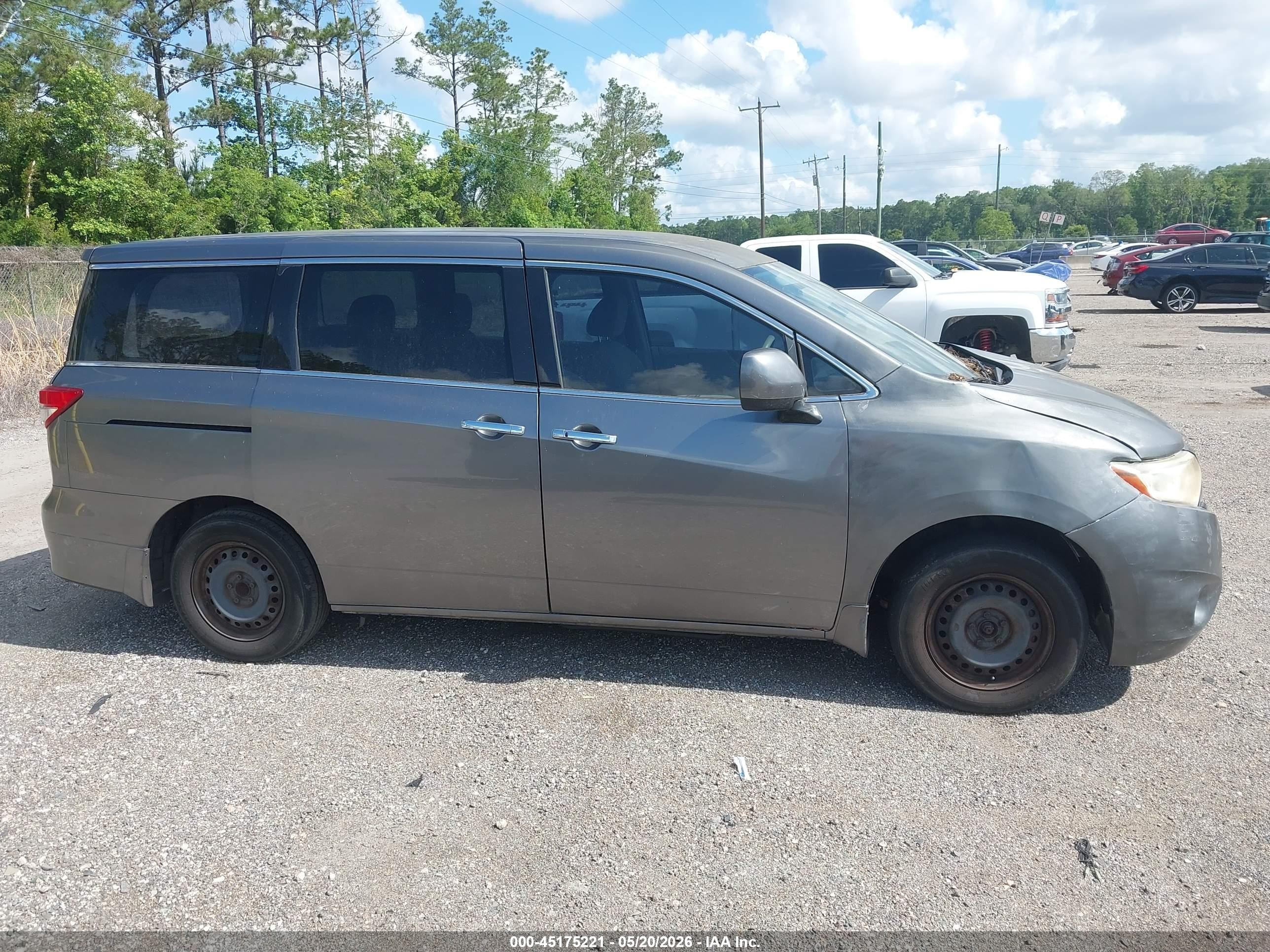 2015 Nissan Quest S Gray vin: JN8AE2KP3F9134084